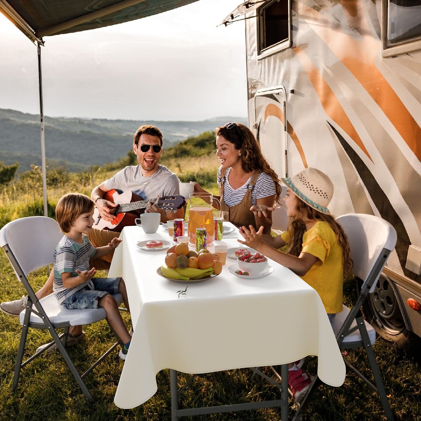 Exquisite Vinyl Tablecloth &#x2013; 54&#x22; x 108&#x22; &#x2013; Pack of 1 &#x2013; Rectangular Plastic Table Cover with Flannel Backing &#x2013; Reusable &#x26; Waterproof Tablecloth for Events and Parties