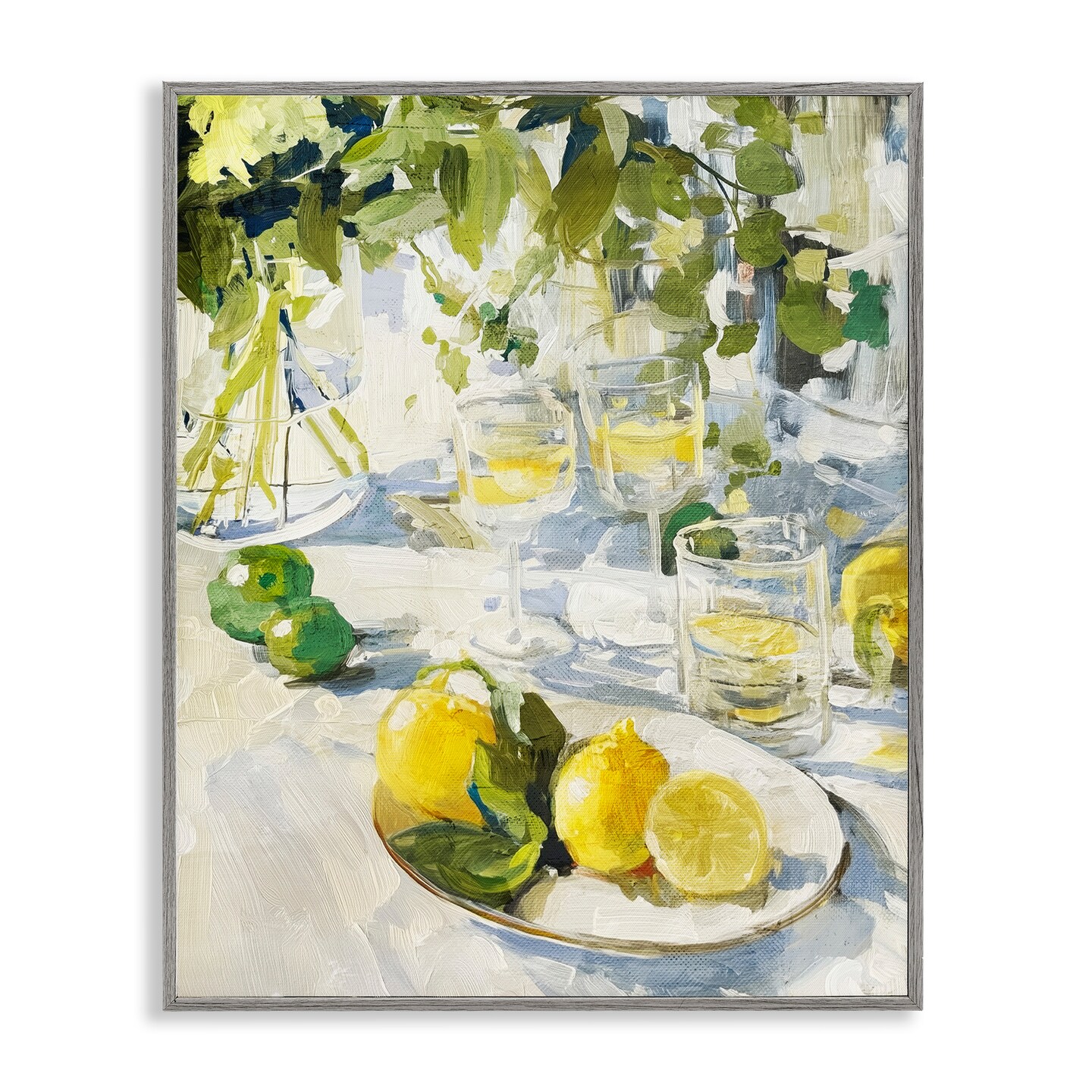 Stupell Industries Meringue Lemons Table Spread Framed Giclee, design by Annabelle Hall