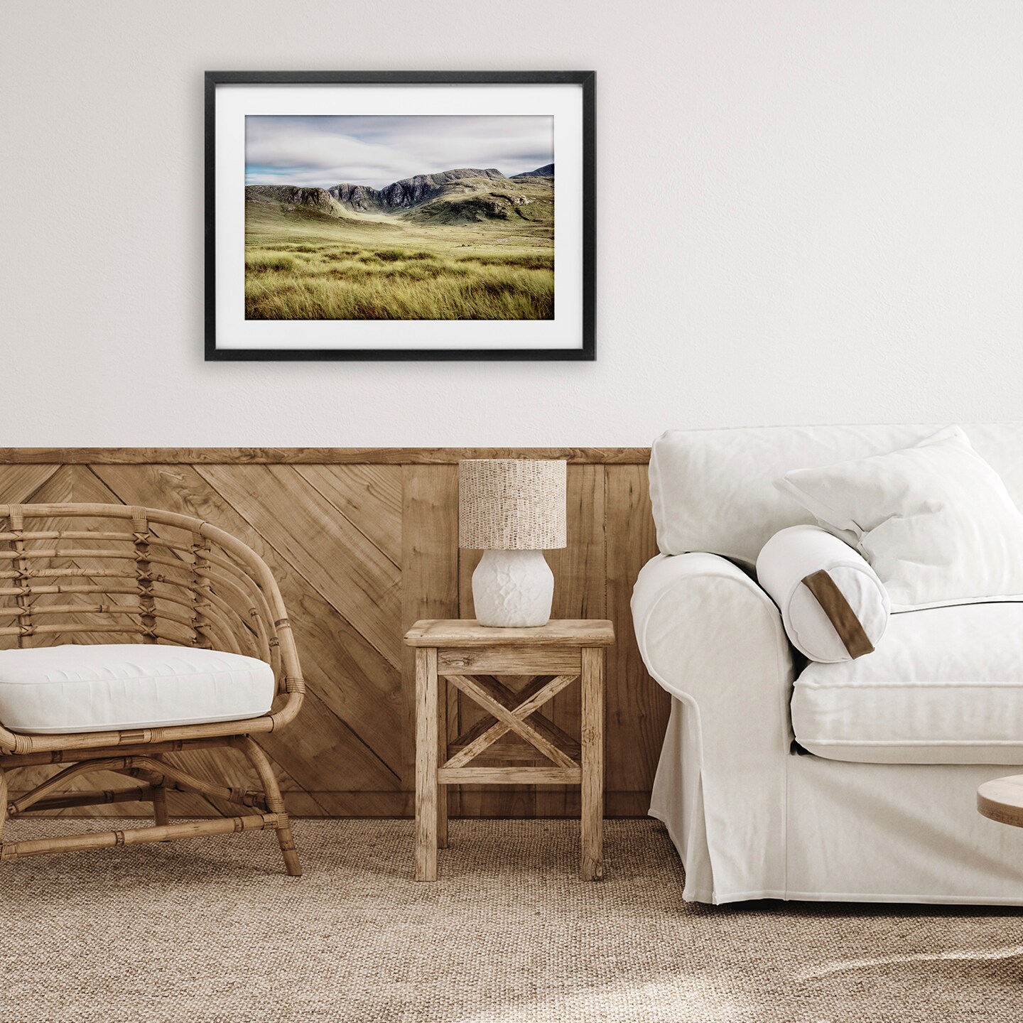 Stupell Industries Irish Countryside Hills Framed Print Under Glass, design by Andy Amos