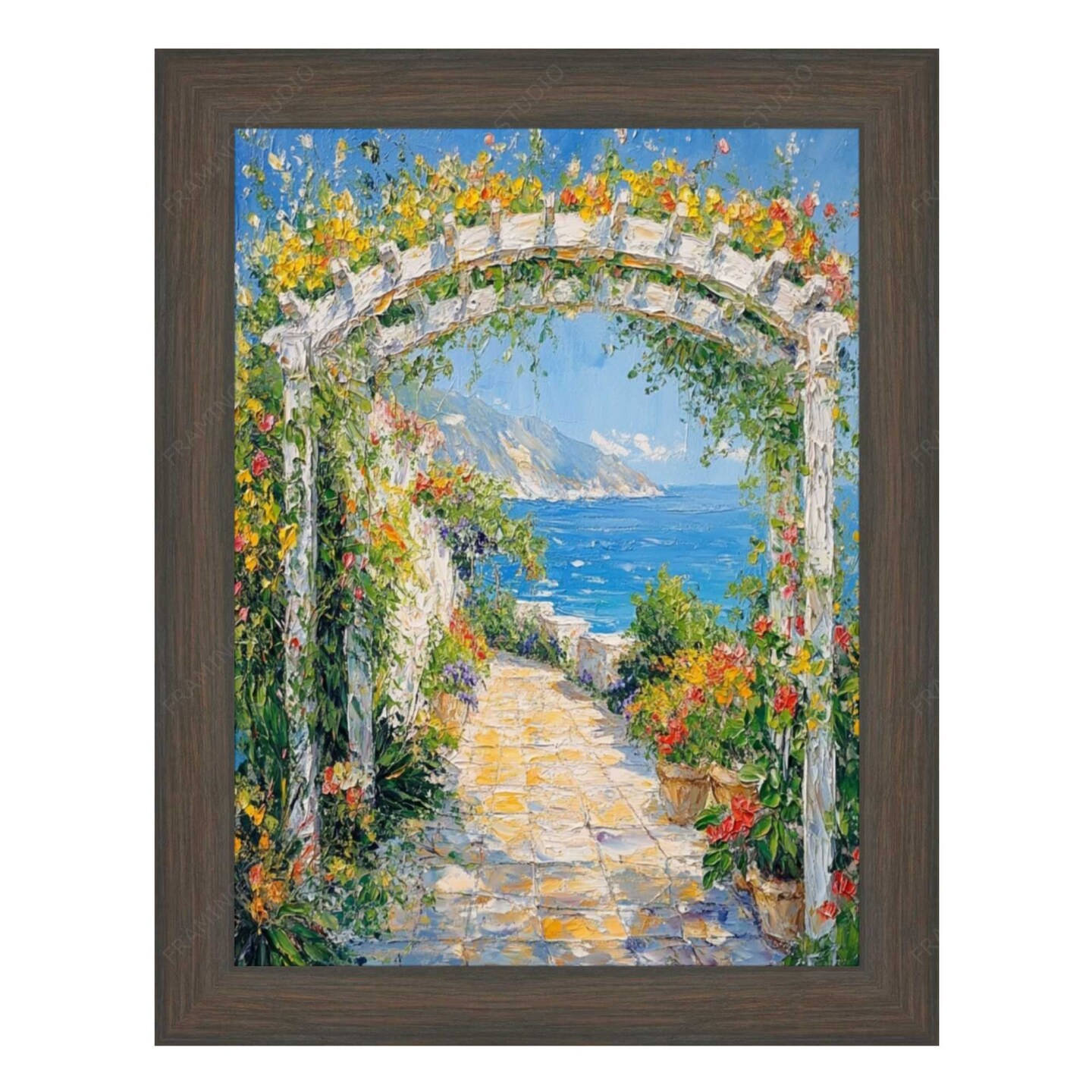 Weathered Black Wooden Grain Picture Frame 22x28 frame