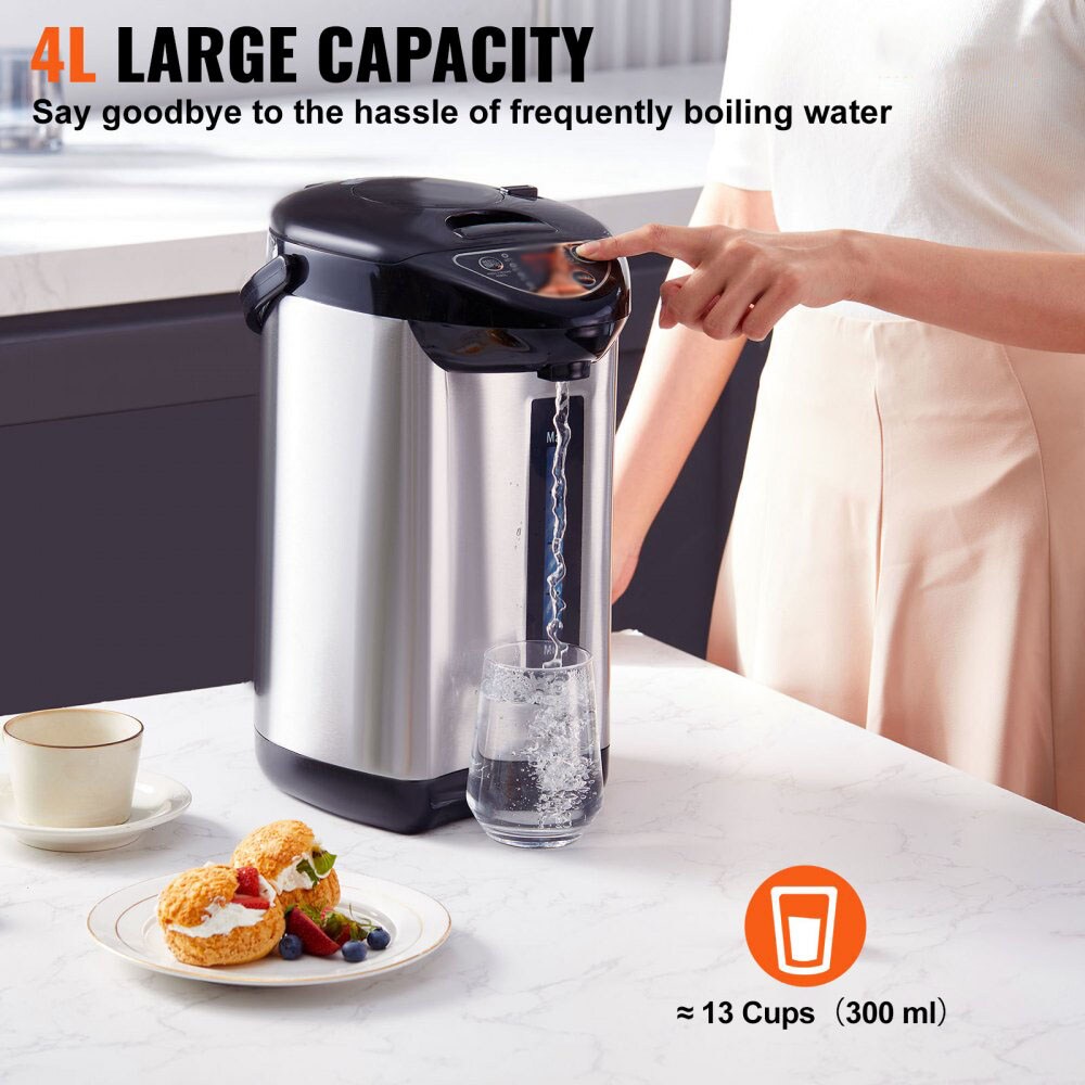 Countertop Hot Water Boiler with 3-Way Dispense for Tea Coffee