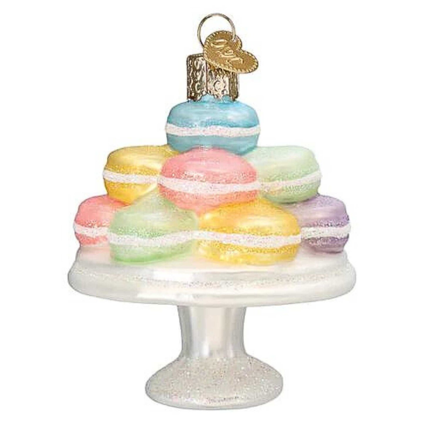 Old World Christmas 3.5 Inch Fancy Macarons Christmas Tree Ornament , Confectionary Dessert
