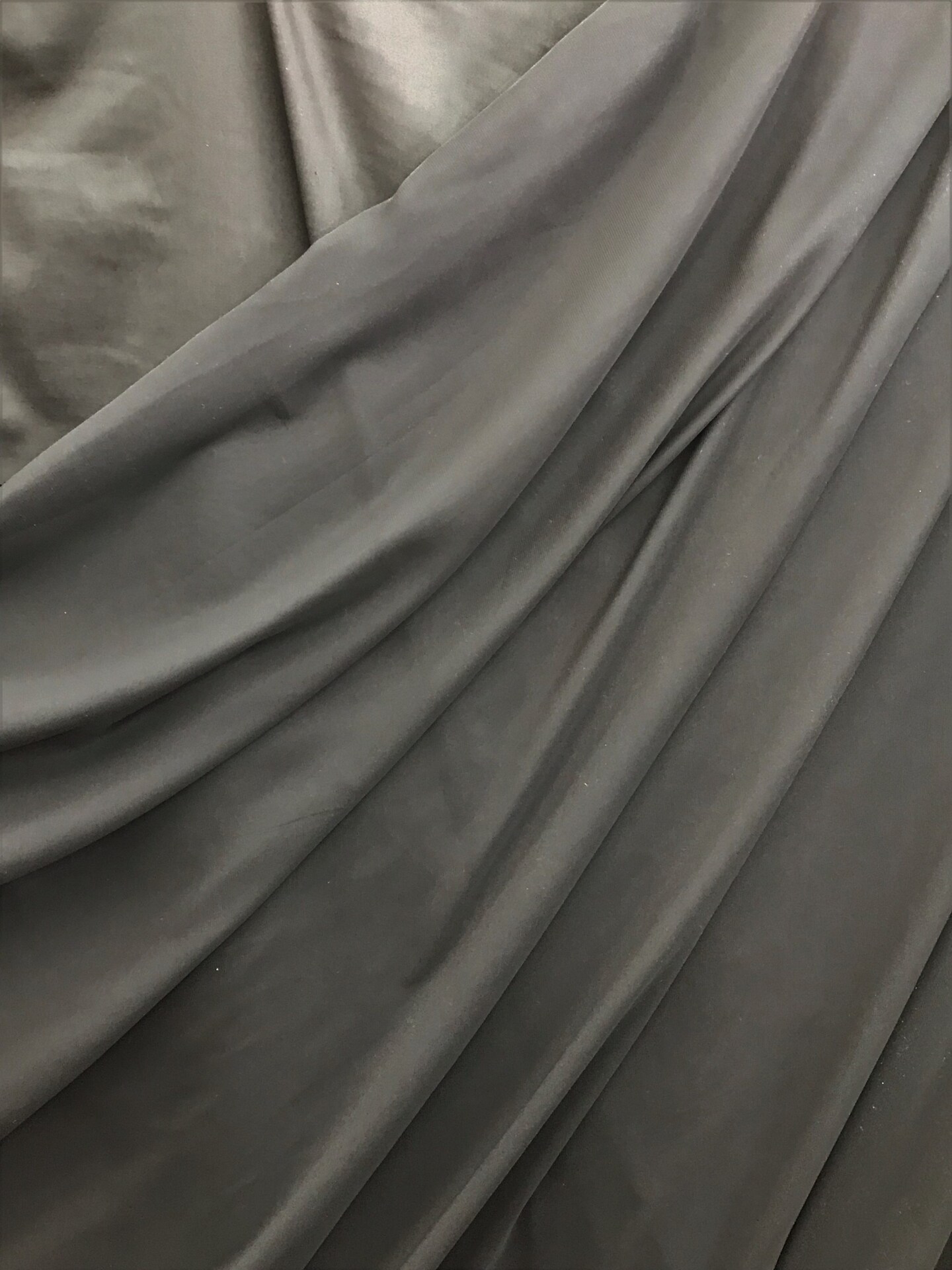 1 Yard Lightweight Black Chiffon Fabric for Dresses, Overlays, Sewing, Crafts, Cosplay 59/60 Inches Width