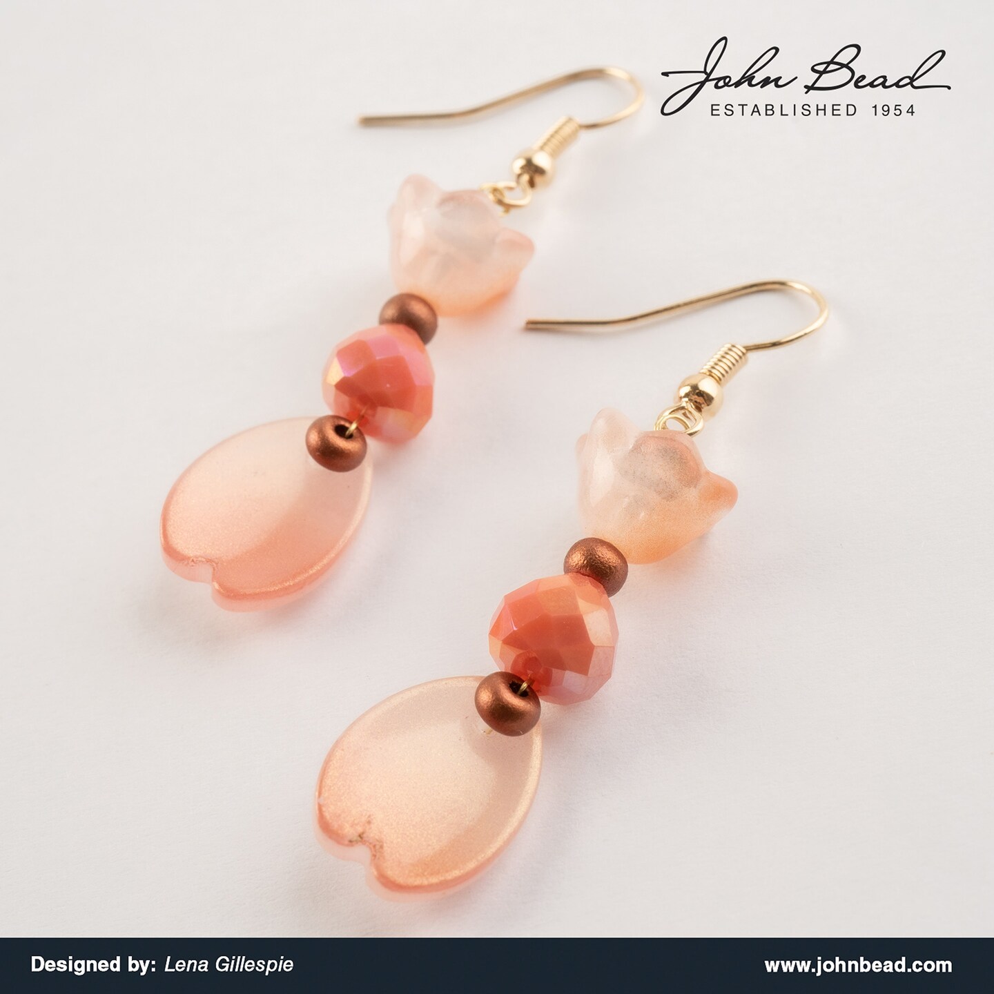 Crystal Lane DIY Glass Garden Pears with Leaf Bead Strand, 14pcs