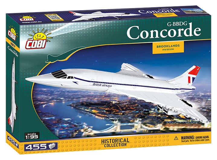 COBI Historical Collection Brooklands Museum G-BBDG Concorde Turbojet Plane