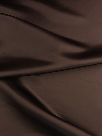1 Yard Chocolate Brown Matte Satin Material 58/59” Width Soft Medium Weight