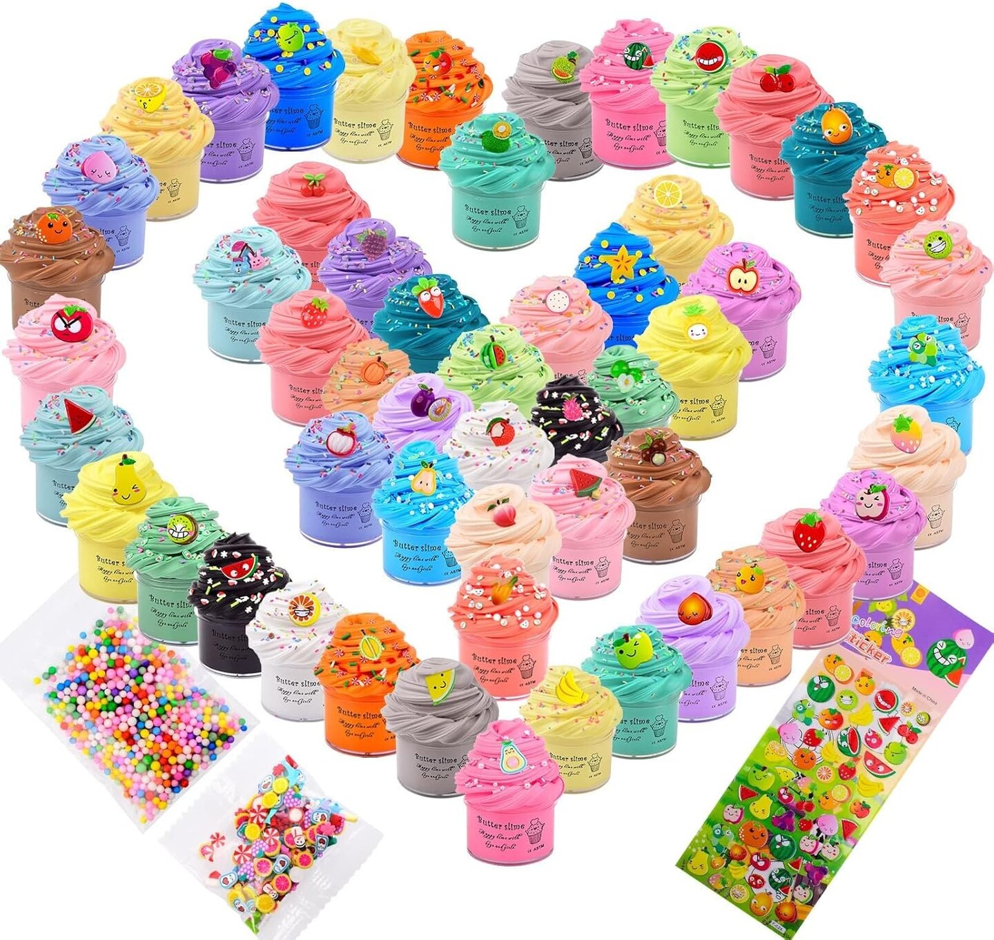 Slime Kit with 54 Pack Mini Butter Slime