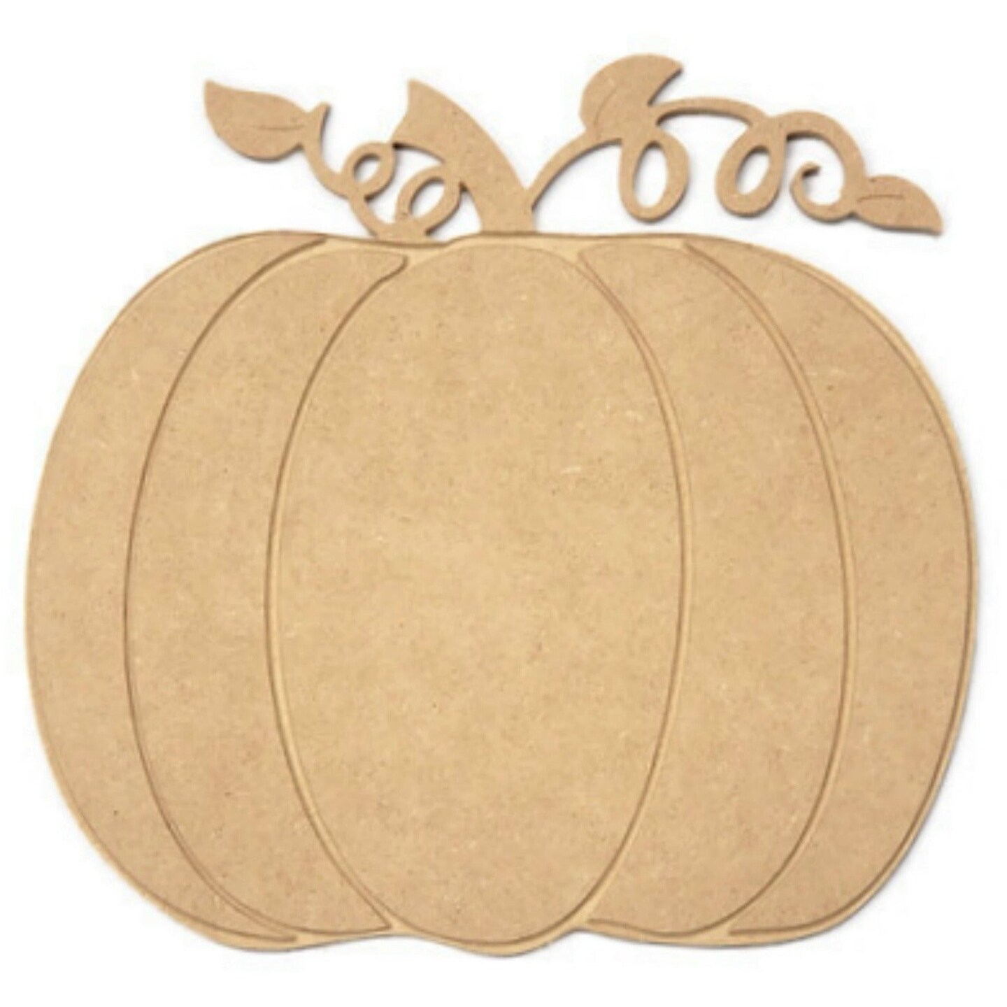 Harvest Pumpkin Wood Cutout - Unfinished Wood