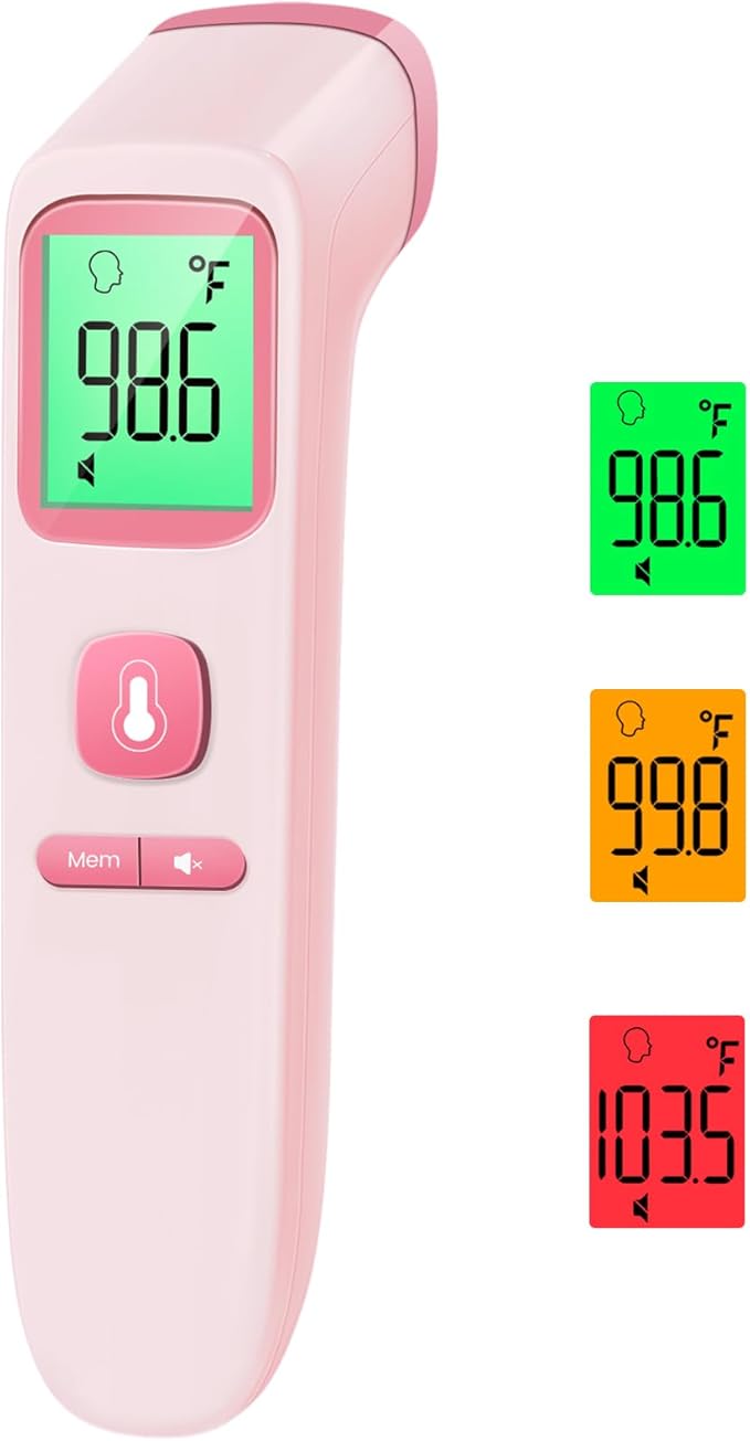 Digital No-Touch Thermometer with Fever Alarm