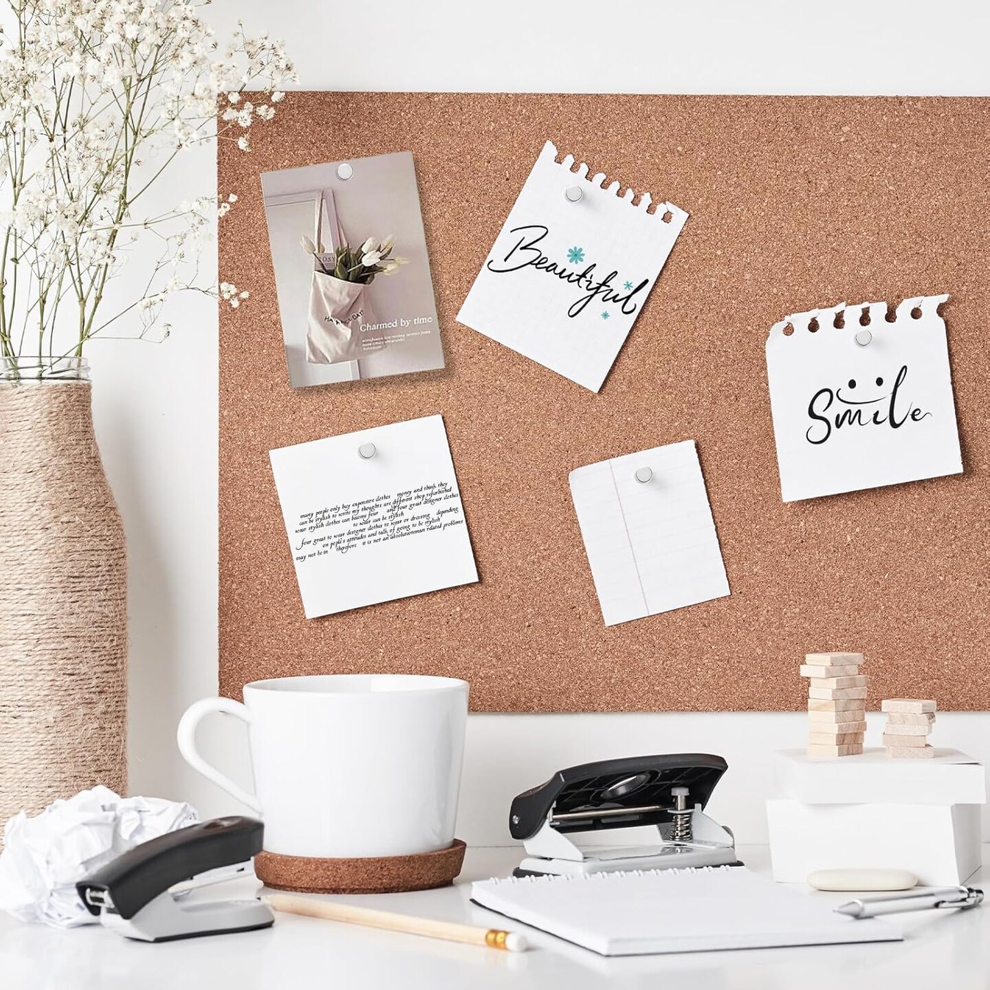 Metal magnetic push pins 24 sets silver thumbtacks for cork boards walls and bulletin board decoration