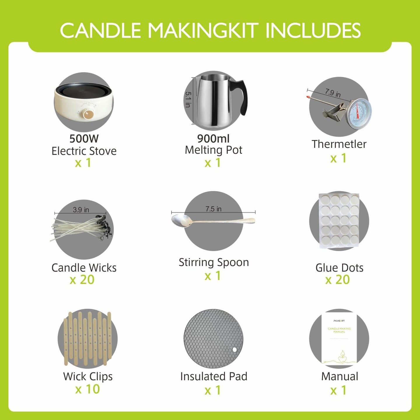 Candle Making kit with Wax Melter