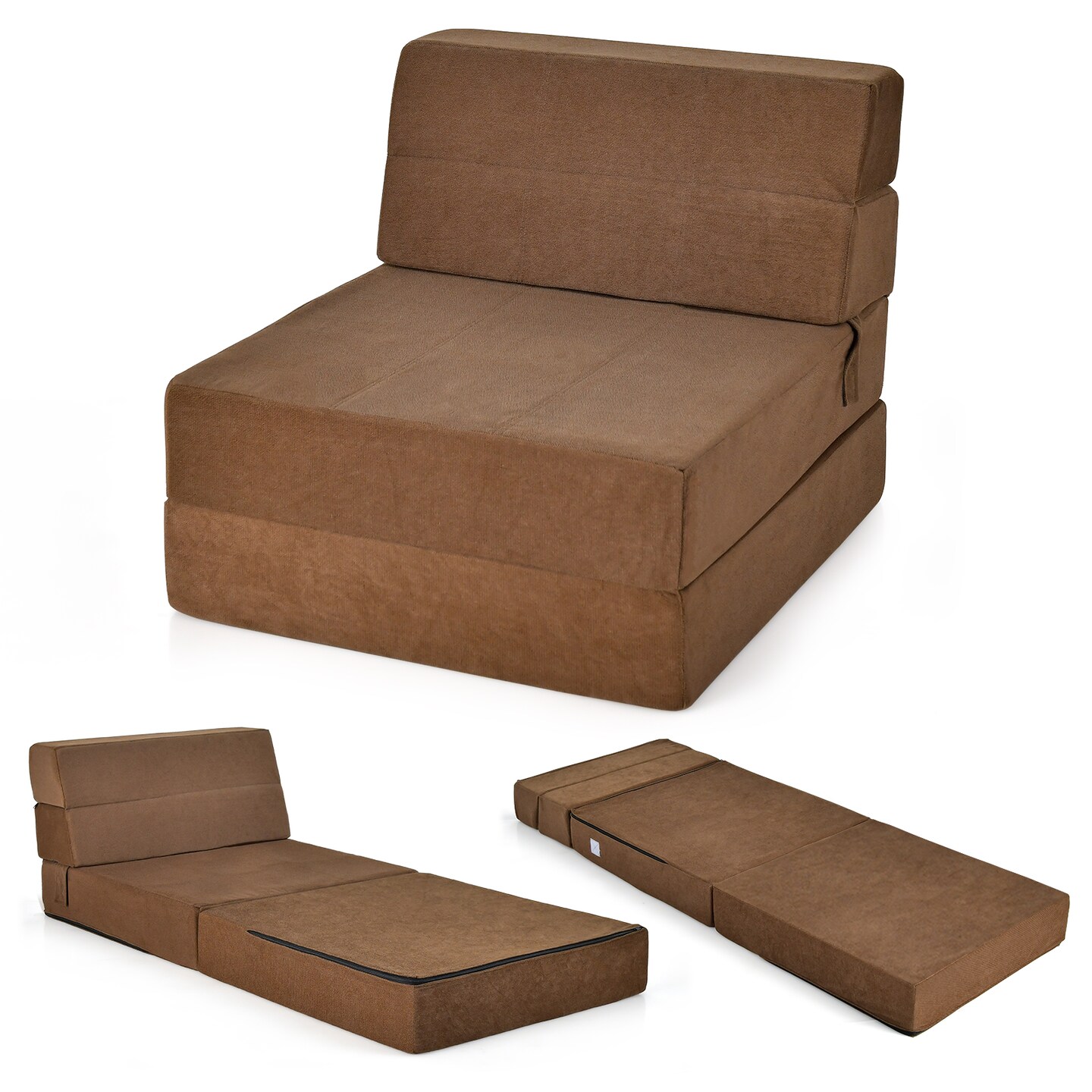 Flocking Sofa Bed Mattress with Sponge Filling and Magic Stick