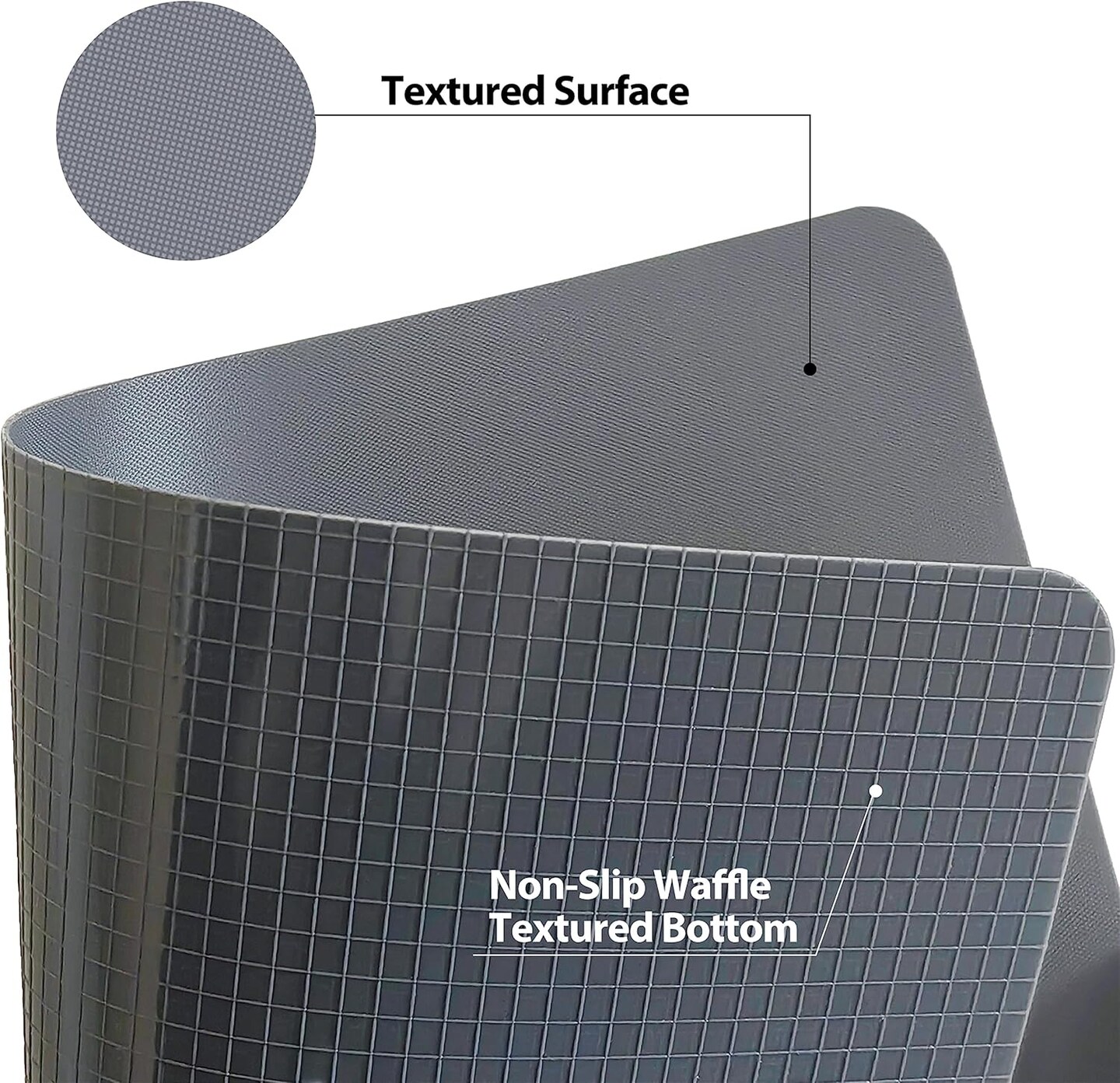 Flexible Plastic Cutting Boards Mats for Kitchen Set of 3, Non Slip Cutting Mat