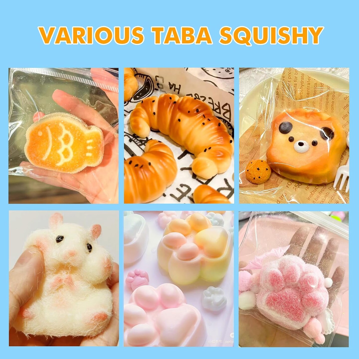 JDiction Taba Squishy Kit, Fast Cure Liquid Silicone Squishy Maker for Cat Paw Casting, Silicone Squishy DIY Stress Relief Toys & Gifts for Adults/Kids