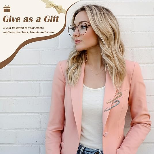 Women Pins Brooch Sweater Clips Shawl Clips Pearl Brooches Faux Crystal Safety Pins Dress Shirt Clips for Women 4 Pieces