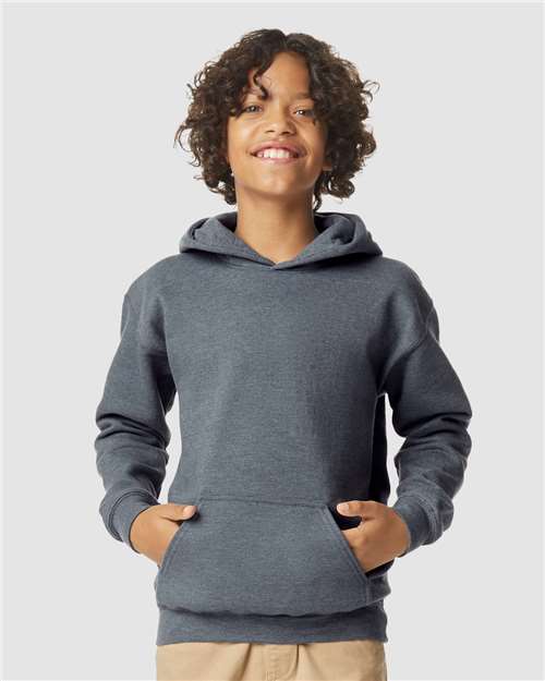 Gildan Softstyle Youth Midweight Long Sleeve Hooded Sweatshirt