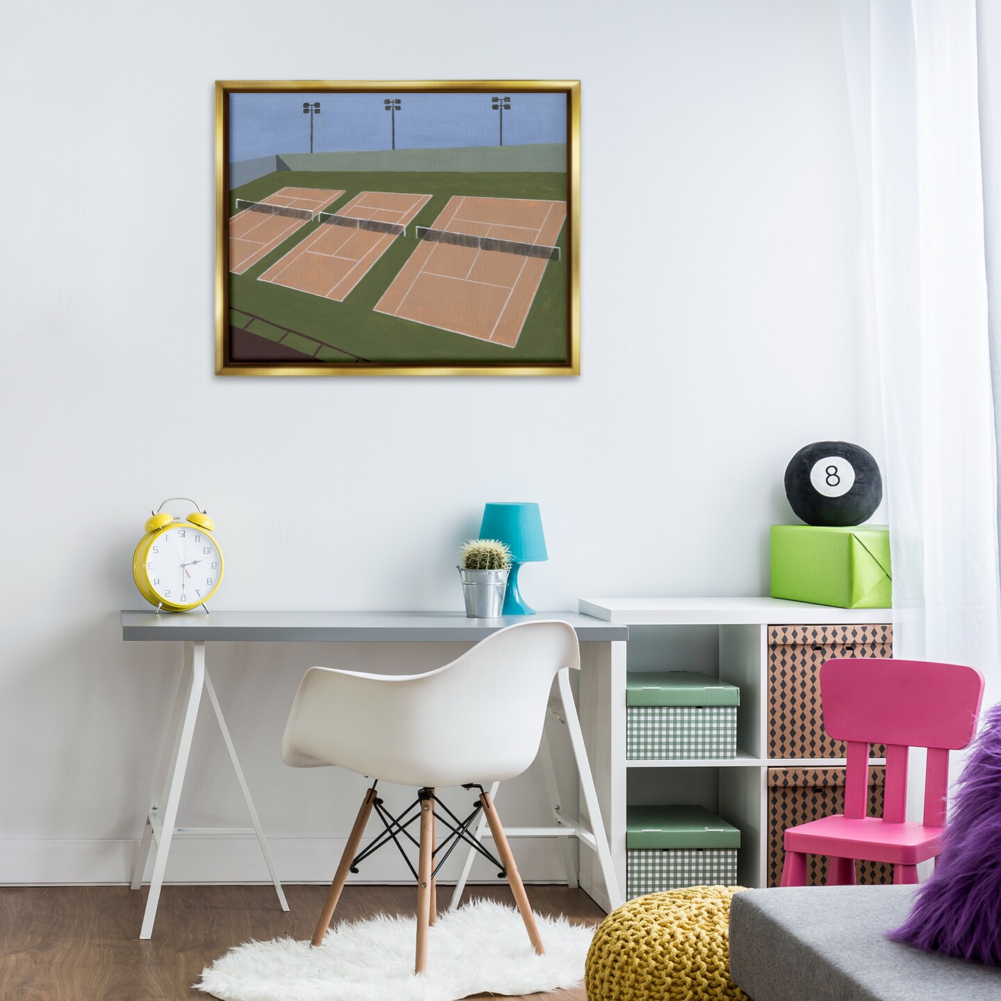 Stupell Industries Tennis Courts View Floating Frame By Michael Willett
