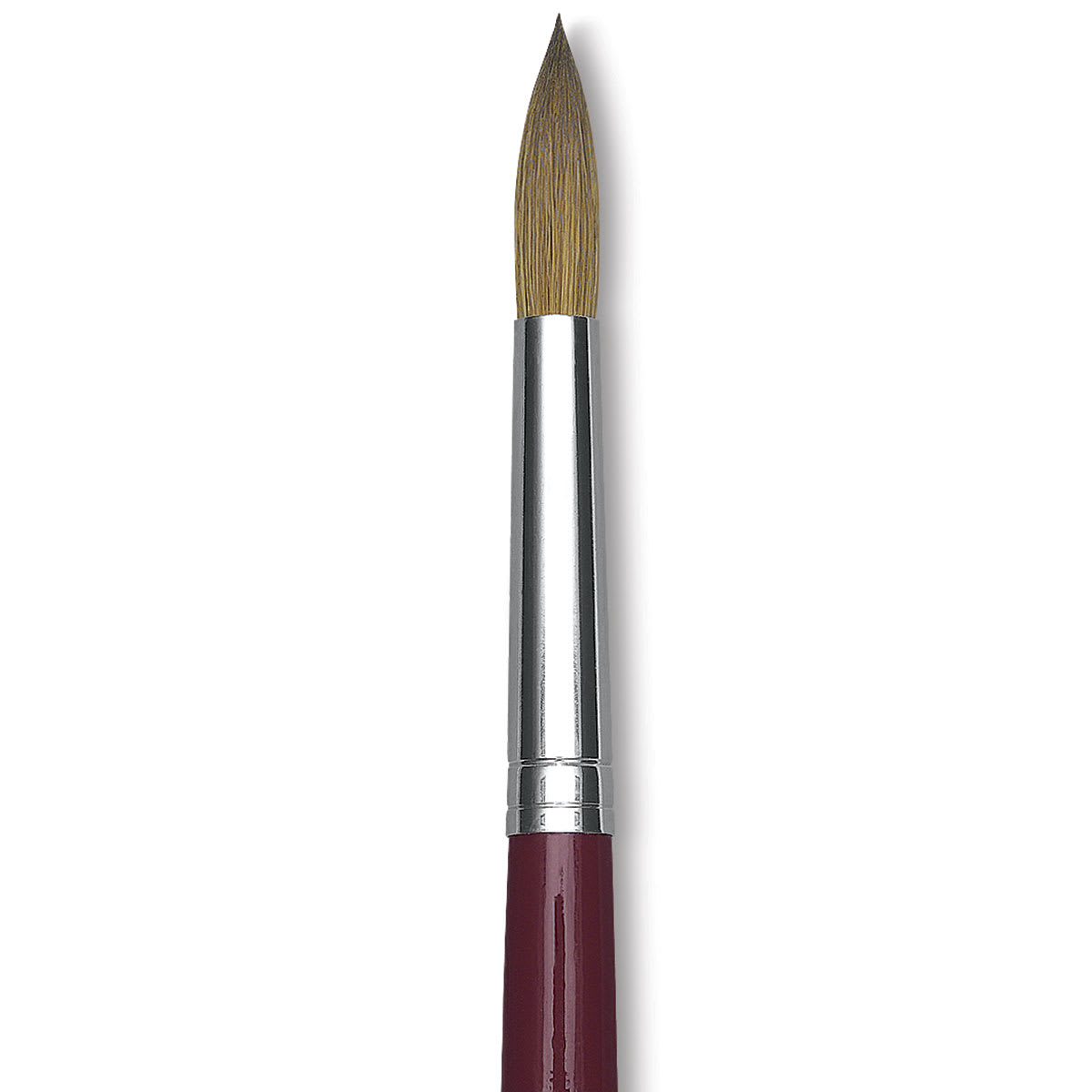 Da Vinci Kolinsky Red Oil Sable Brush - Round, Long Handle, Size 20