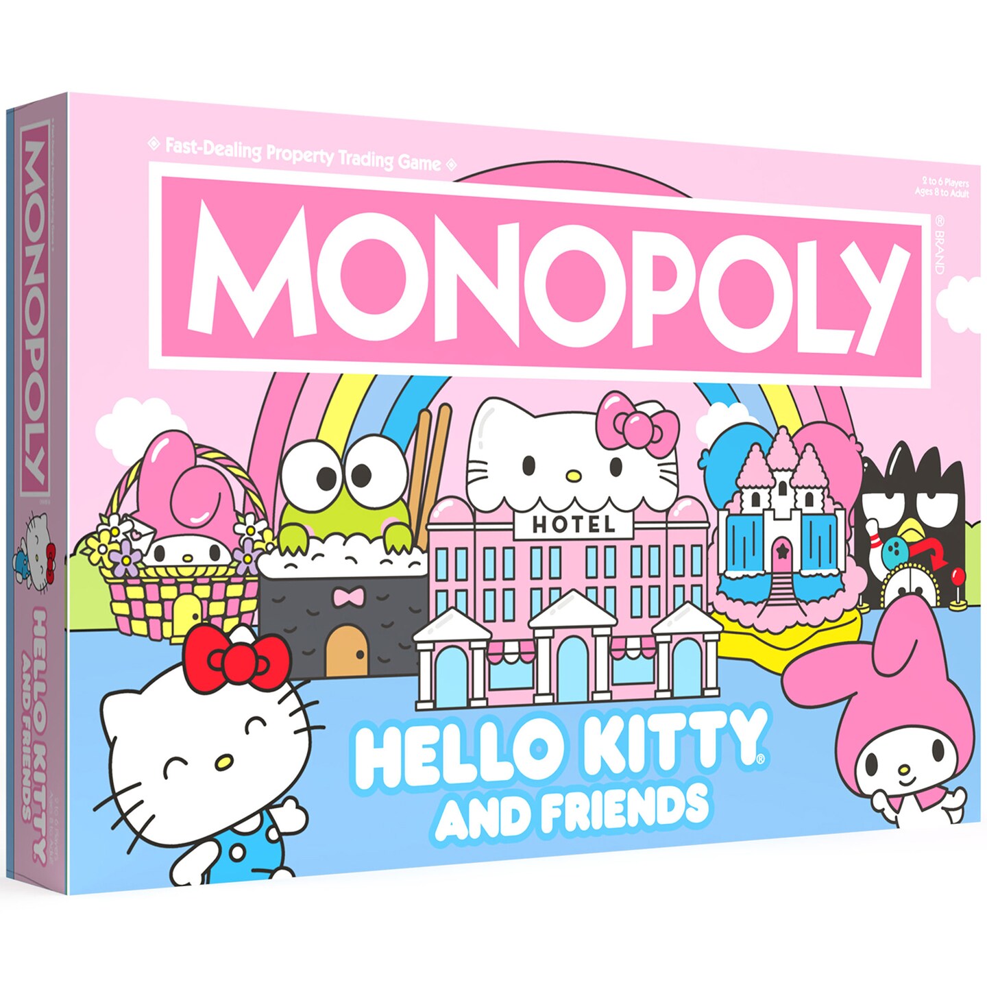 MONOPOLY: Hello Kitty &#x26; Friends - Collectible Licensed Edition, Strategy Board Game, Buy-Sell-Trade Buildings From The Animated Series, Family Ages 8+