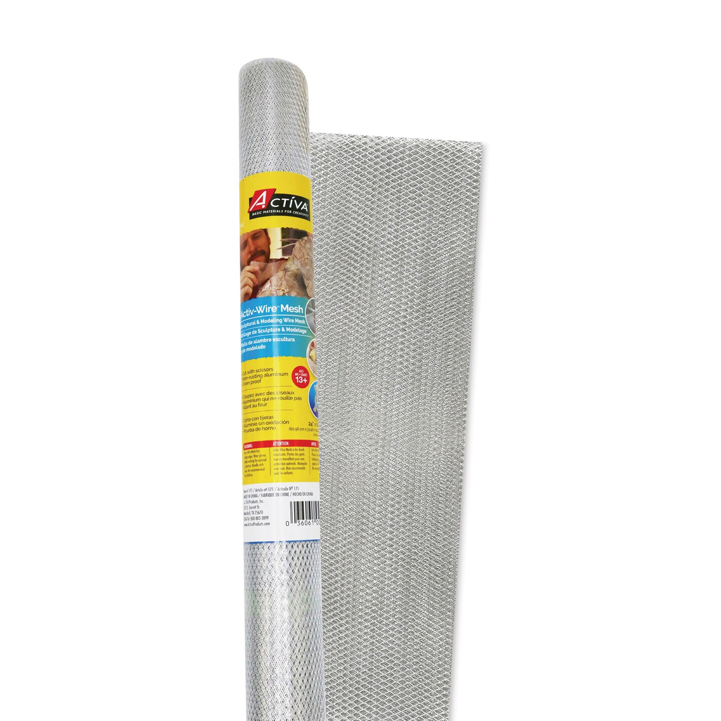 Activa Activ-Wire Mesh Sculptural & Modeling Wire Mesh - Large Weave, 24" x 10 ft