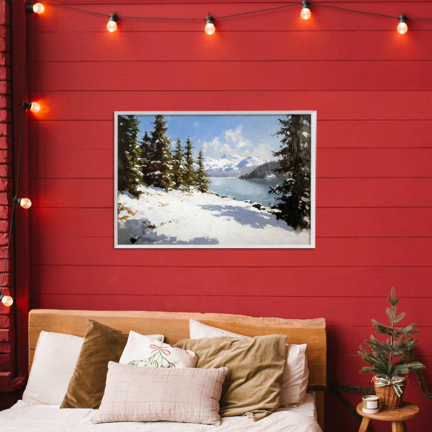 Stupell Industries Way Up North Landscape Framed Giclee, design by Petal Prints Design