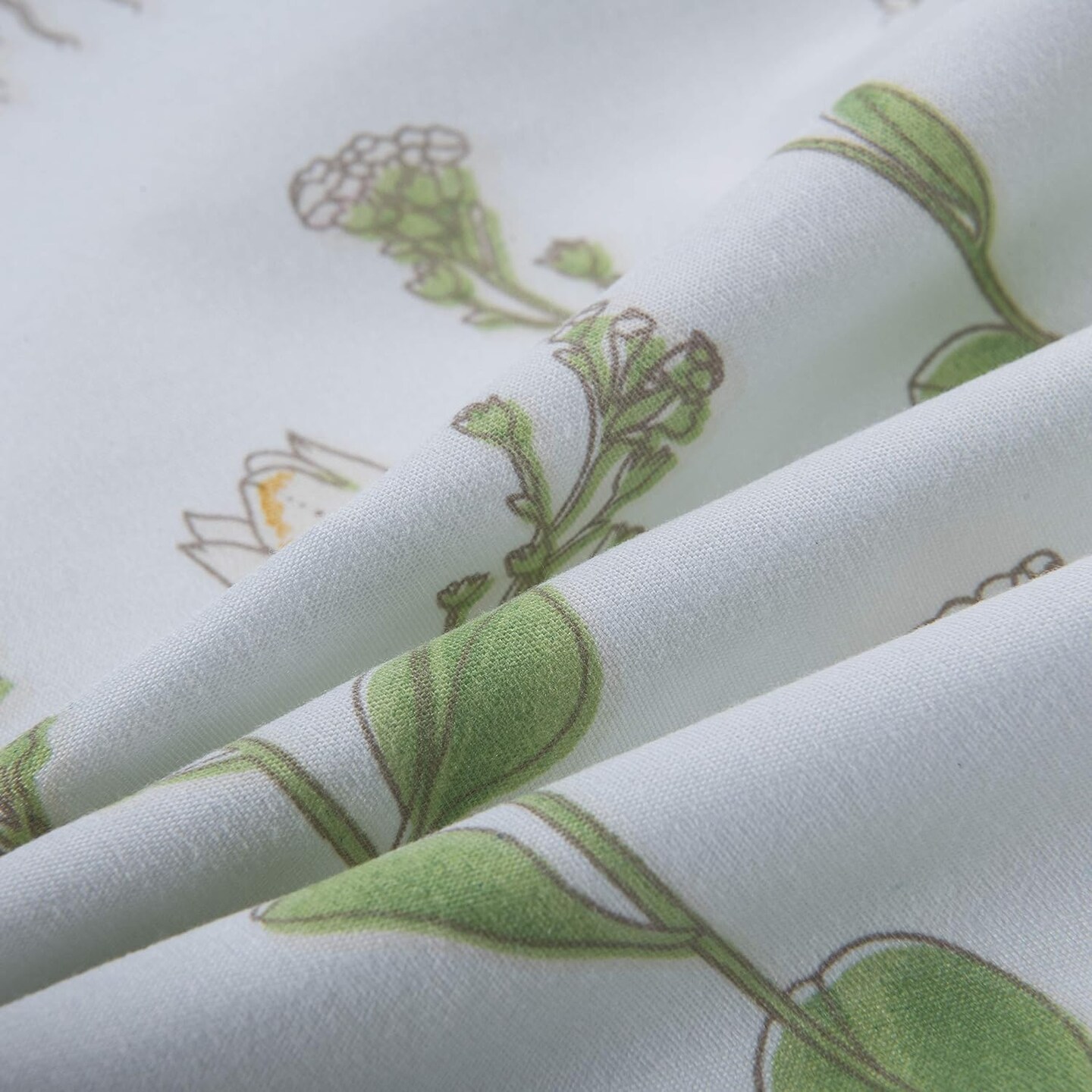 Floral Duvet Cover Set Full/Queen Comforter Cover Set Spring Plant Printed 90&#x22;x90&#x22;&#xFF08;1 Comforter Cover and 2 Pillow Shams Soft Bedding Set