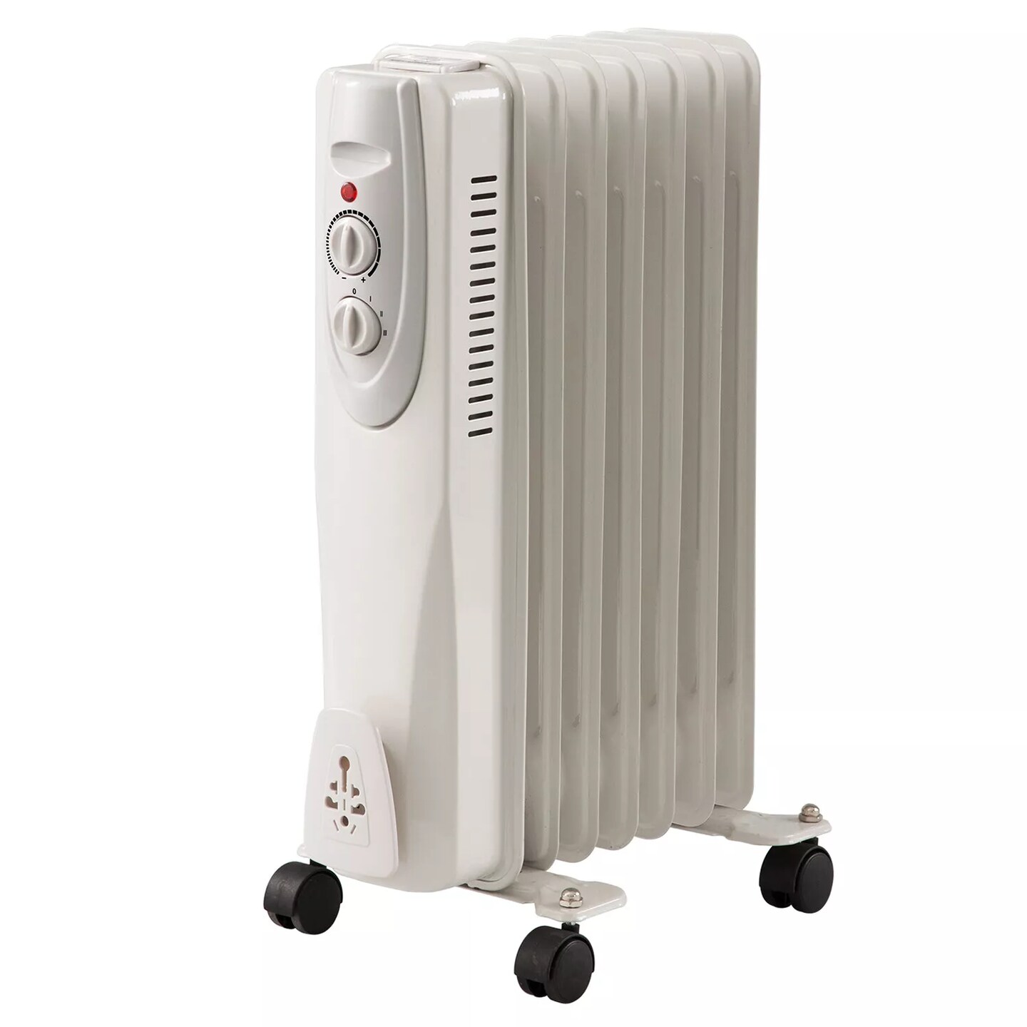 Portable Oil Filled Radiator Space Heater, 1500W, 7-Fin &#x26; 3 Heat Settings