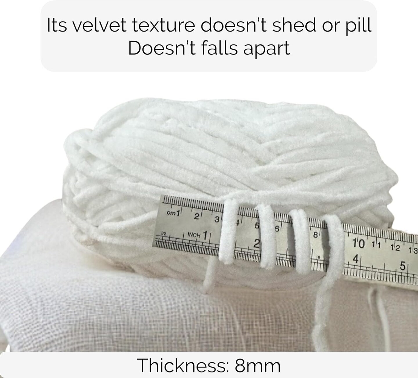 Soft Velvet Yarn Chenille Yarn for Crocheting Super Bulky 100g (74.3 yds) Baby Blanket Yarn for Knitting Amigurumi Yarn Fancy Yarn for Crochet Weaving Craft