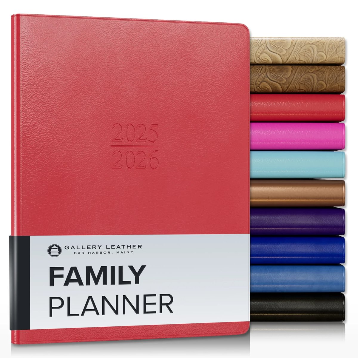 Gallery Leather Family Planner 2026 For Moms Elegantly Bound Calendar Gallery leather family planner 2026 for moms elegantly bound calendar