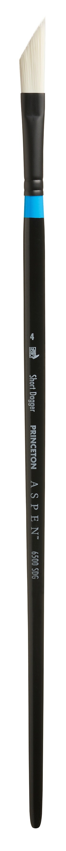 Princeton Series 6500 Aspen Synthetic Brush-Long Handle Short Dagger Size 4