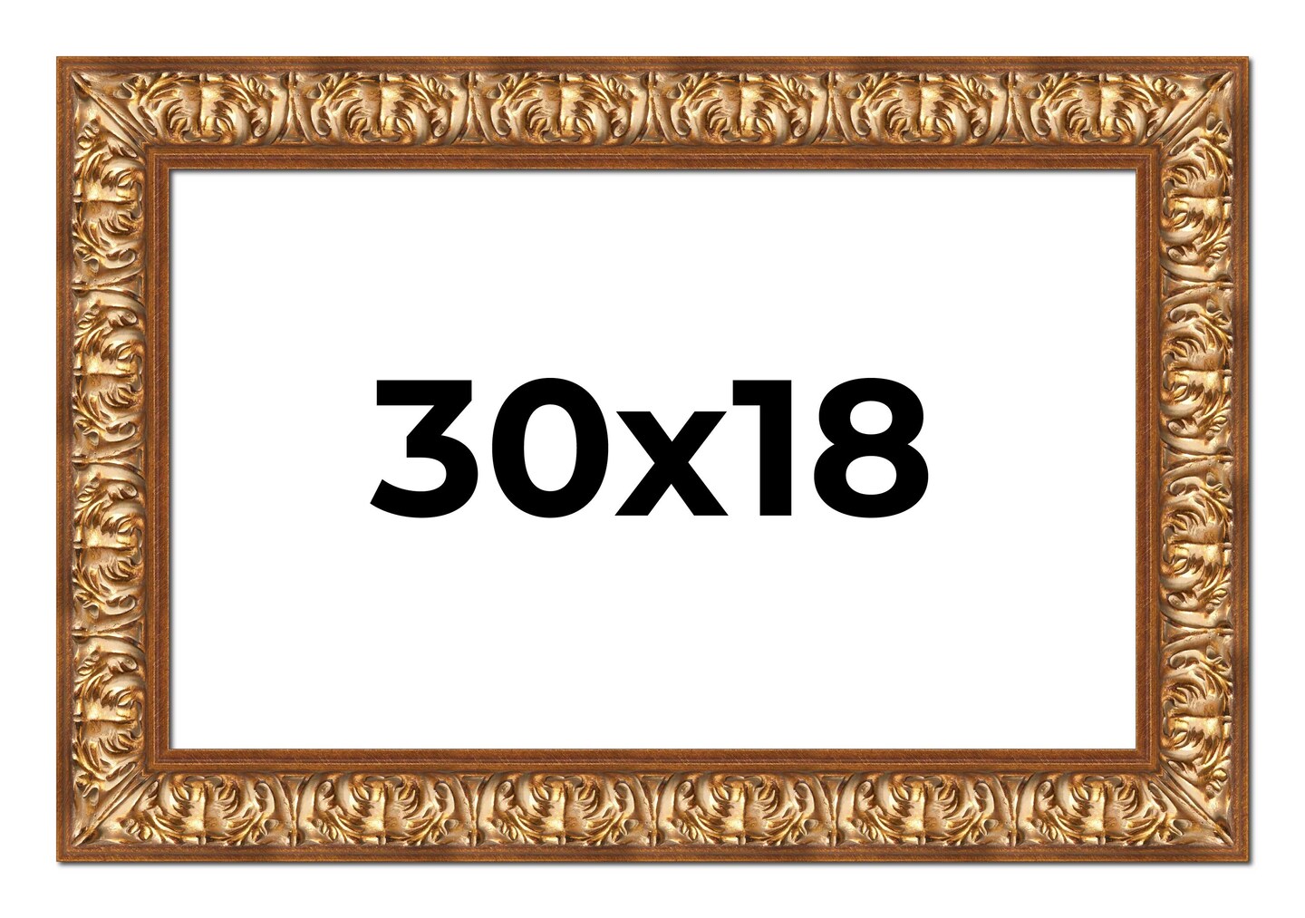 18x30 Modern Shadow Box 1&#x22; Depth Picture Frame with UV-Resistant Acrylic &#x26; Acid Free Backing, Available in 4 Finishes - Black, Brown, Gold, White