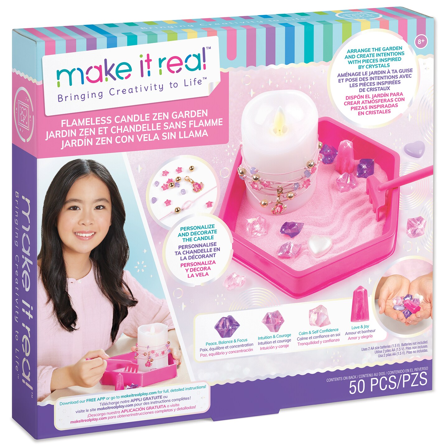 Make It Real Flameless Candle Zen Garden