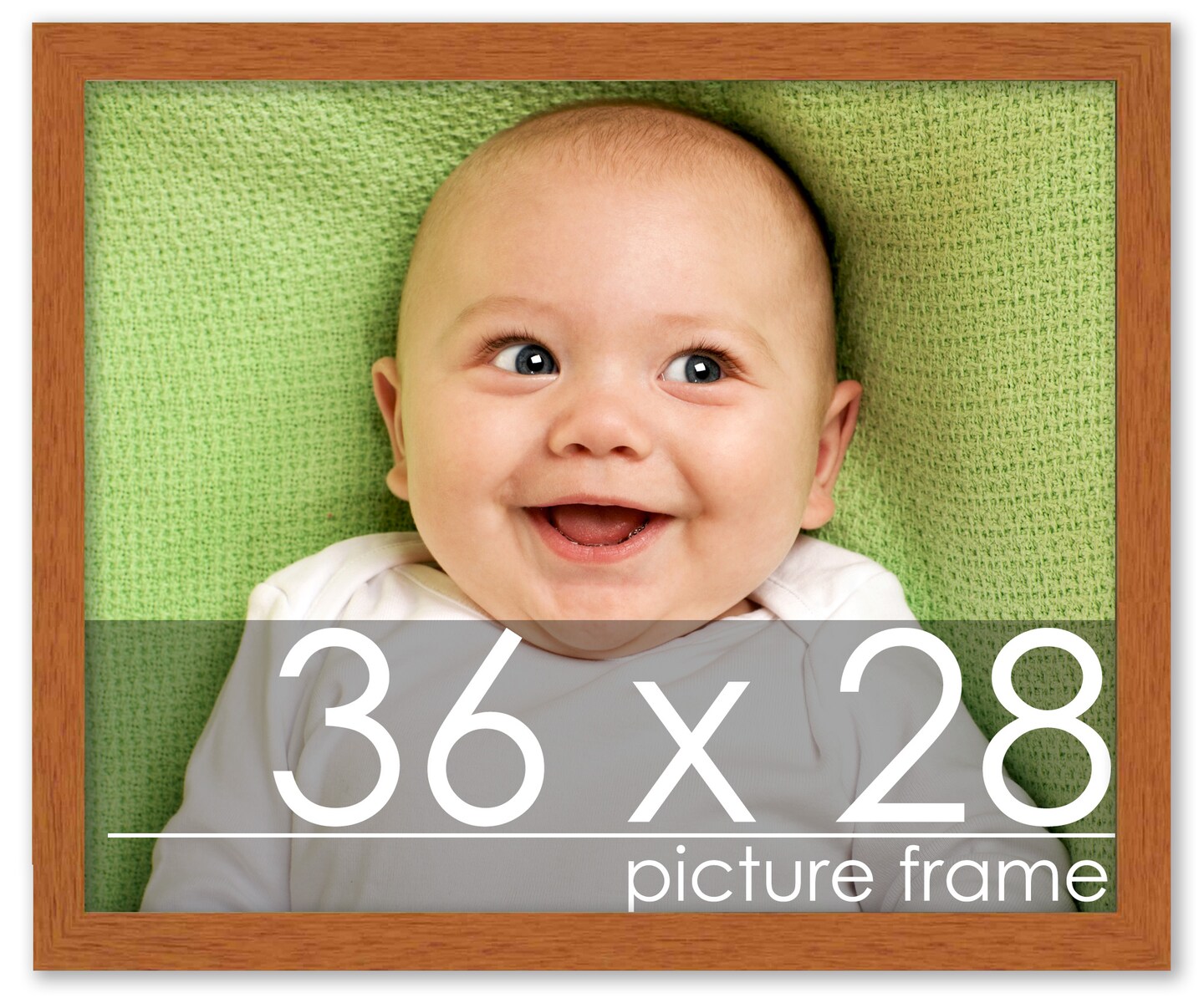 28x36 Modernist Picture Frame with UV-Resistant Acrylic &#x26; Acid Free Backing, Available in 3 Finishes - Black, Brown, and White