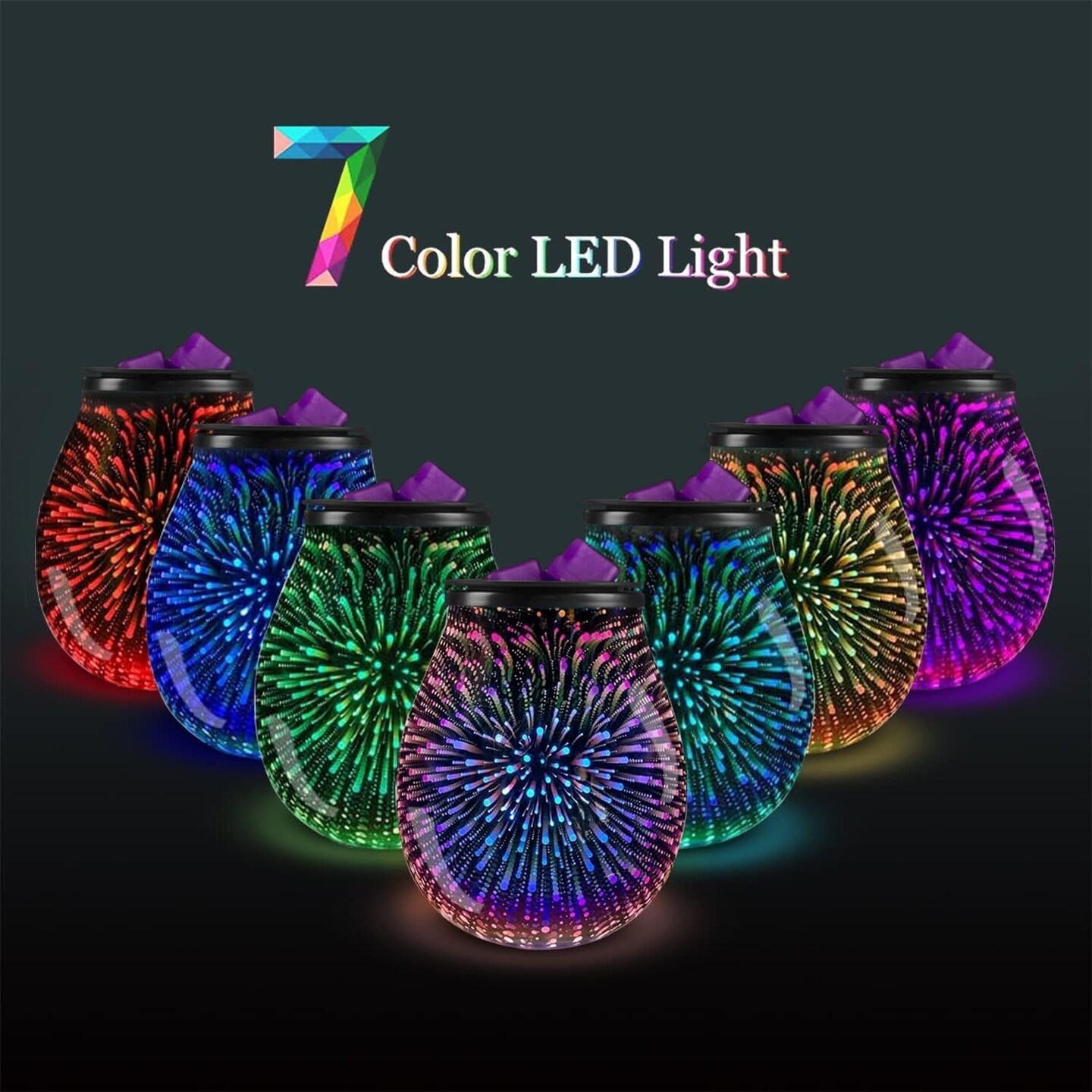 Glass Electric Wax Melt Warmer Wax Burner Melter Fragrance Wax Warmer for Home Office Gifts &#x26; Decor