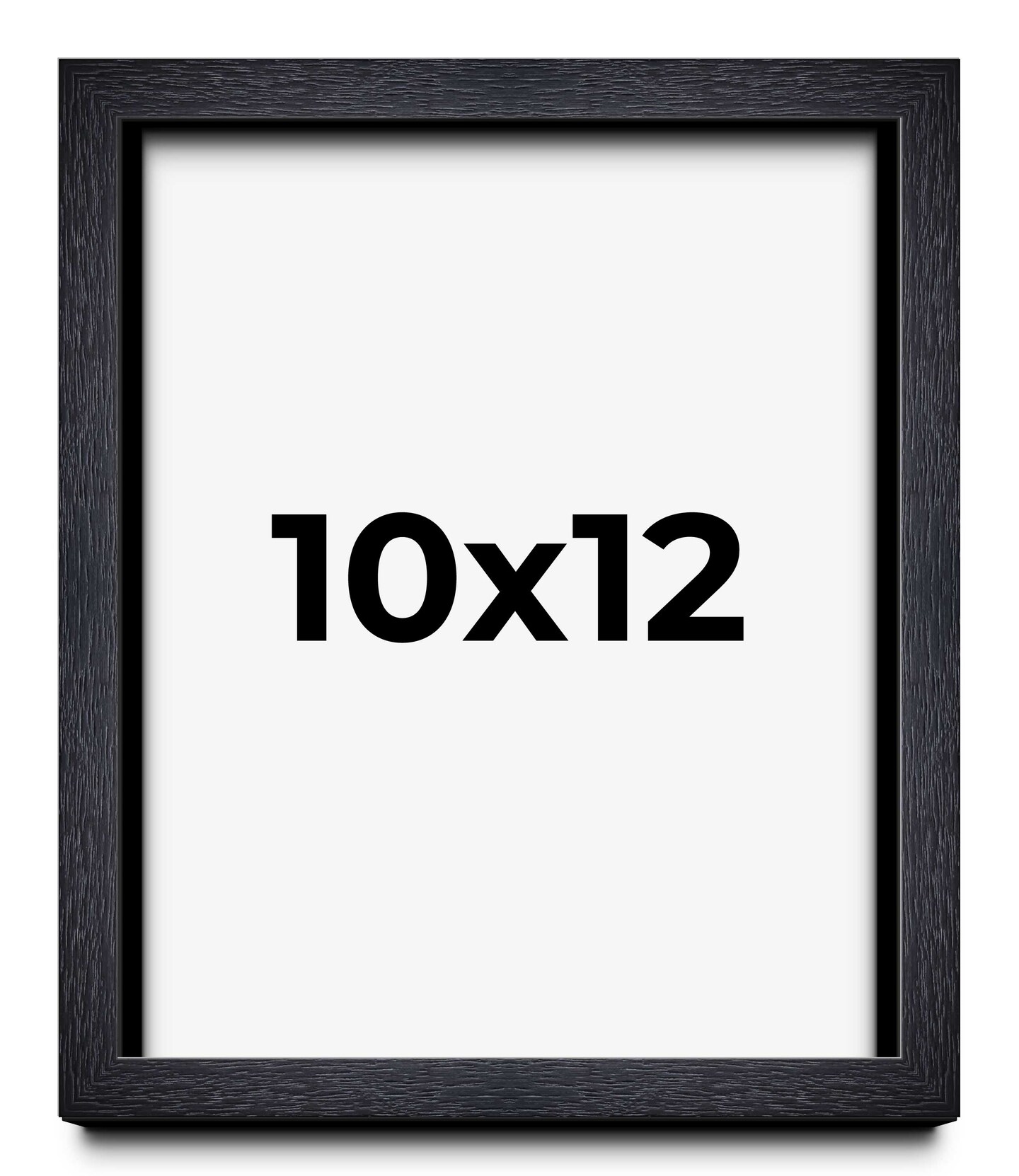 10x12 Shadow Box 1" Depth Black Picture Frame - UV Acrylic, Backing, Hanging Hardware