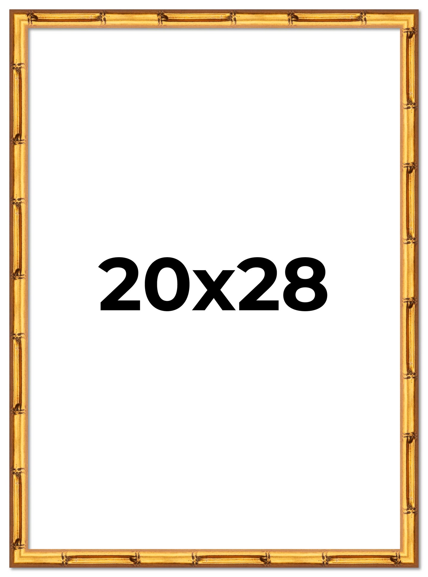 20x28 Bamboo Picture Frame with UV-Resistant Acrylic &#x26; Acid Free Backing, Available in  4 Finishes - Brown, Black, Gold, and Natural