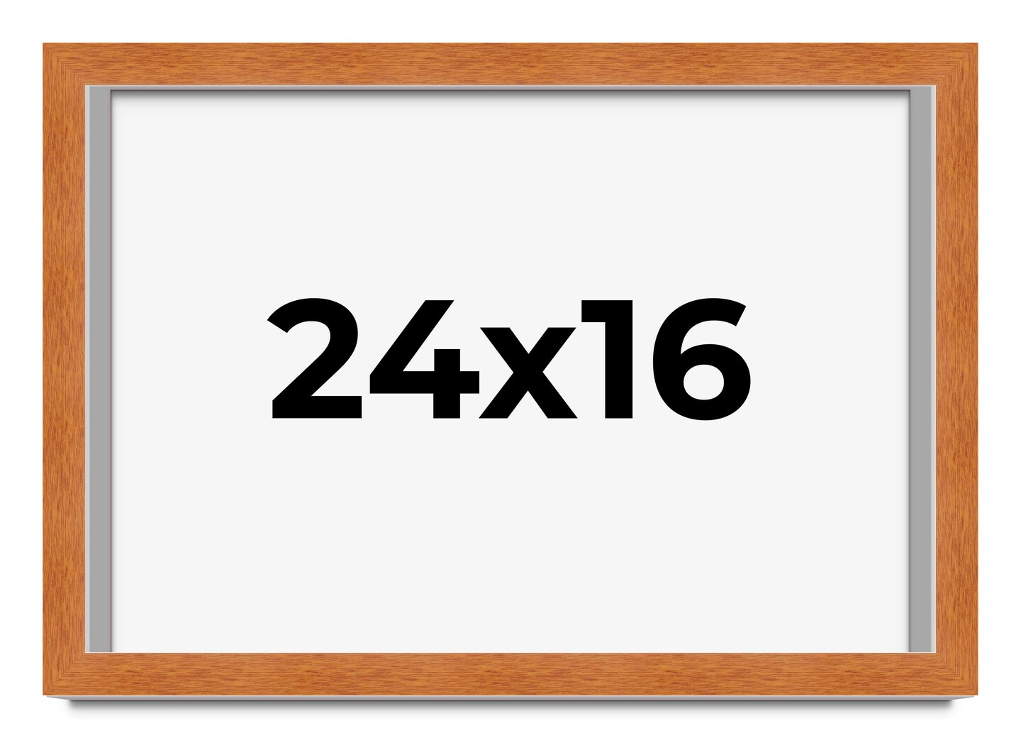 16x24 Flat Picture Frame with UV-Resistant Acrylic & Acid Free Backing, Available in 4 Finishes - Black, Brown, Gold, and Silver