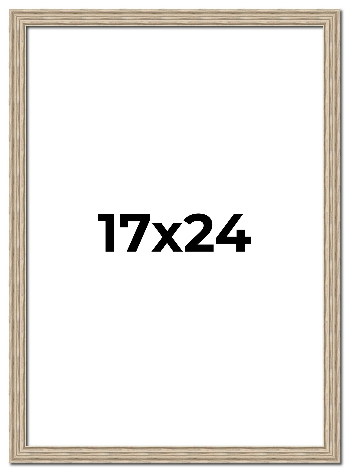 17x24 Thin Barnwood Picture Frame with UV-Resistant Acrylic & Acid Free Backing, Available in 2 Paint Finishes - Grey and Black