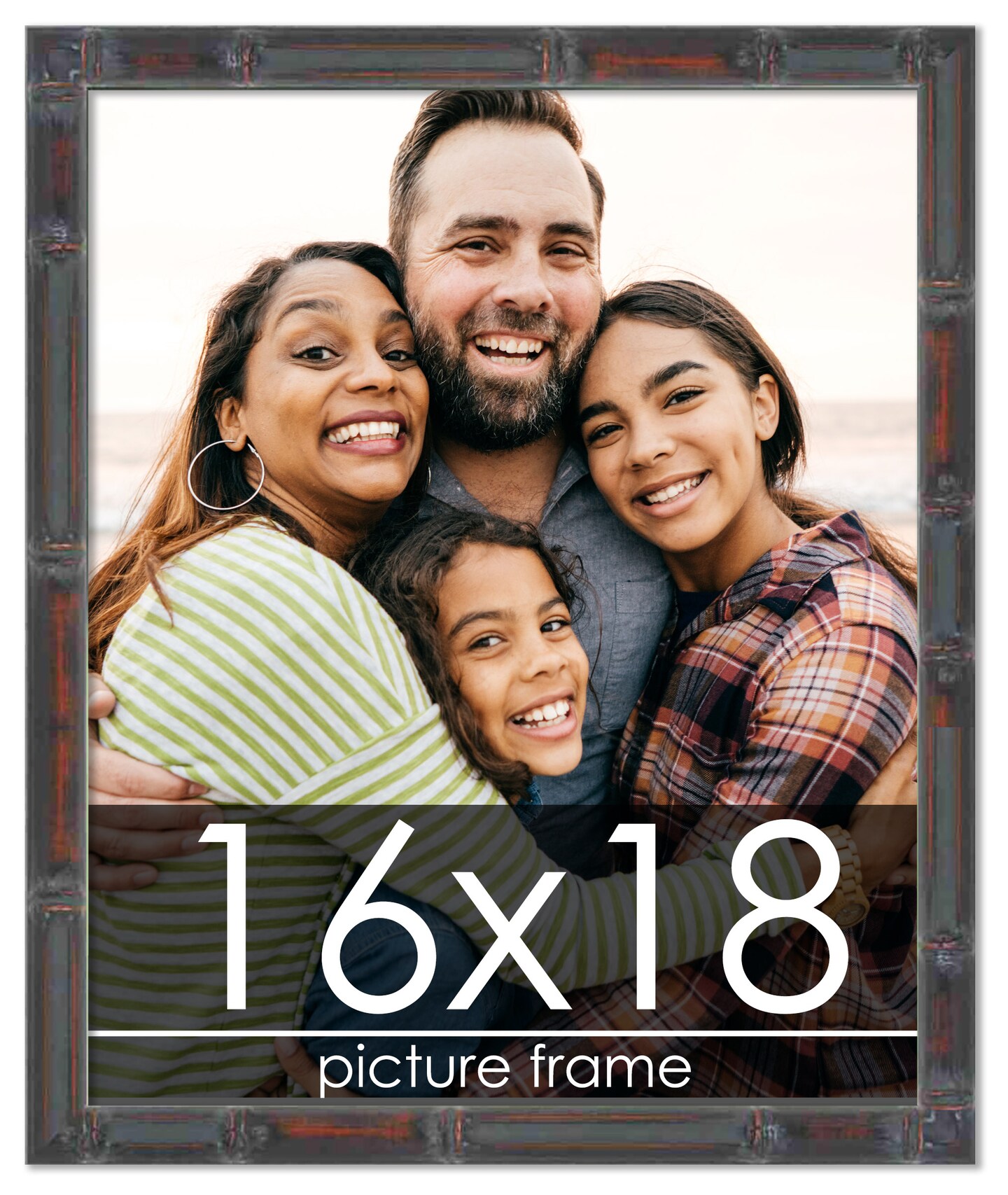 16x18 Thin Bamboo Picture Frame with UV-Resistant Acrylic Acid