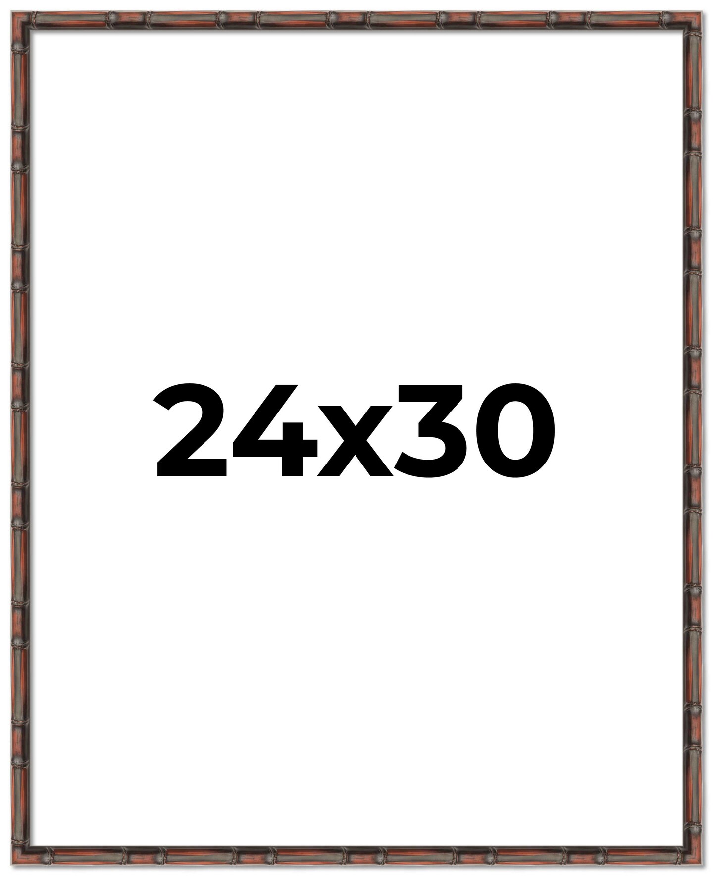 24x30 Bamboo Picture Frame with UV-Resistant Acrylic & Acid Free Backing, Available in 4 Finishes - Brown, Black, Gold, and Natural