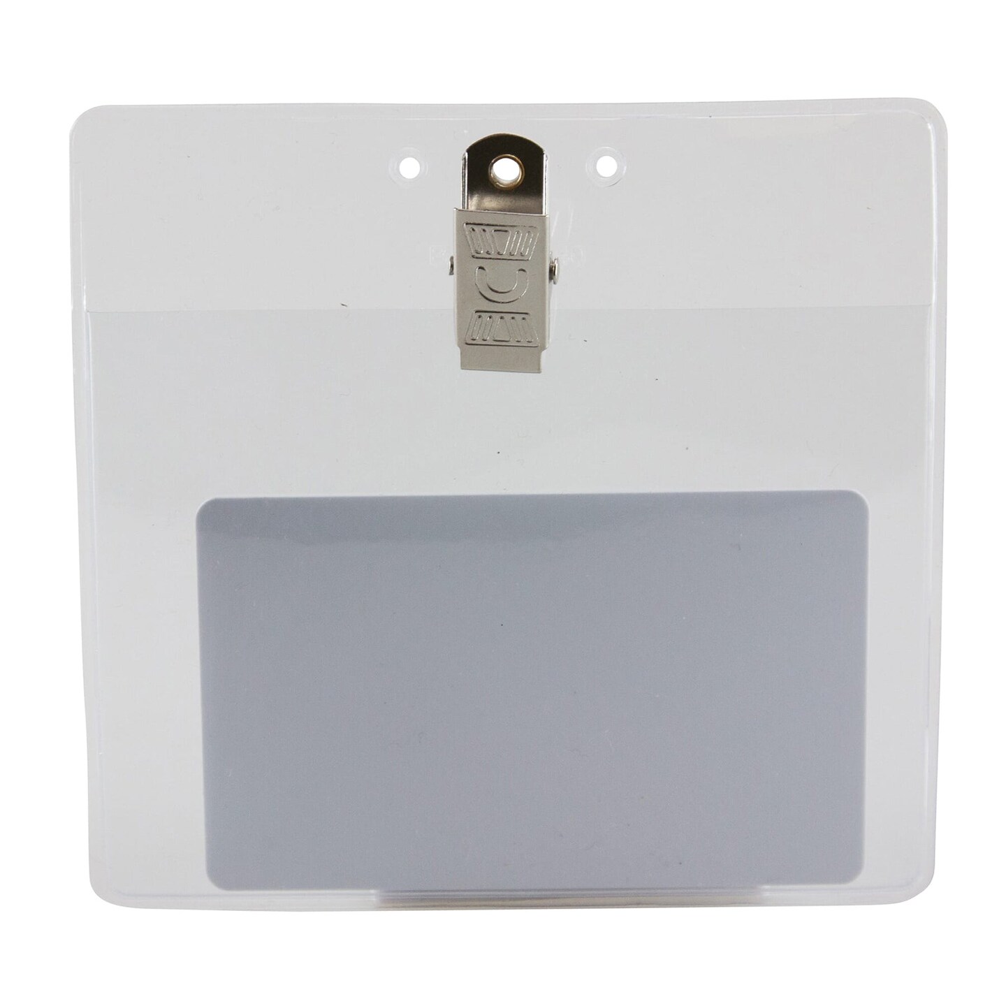 Convention Size Badge Holders with Clip, Horizontal, 4&#x22; x 3&#x22;, Pack of 50