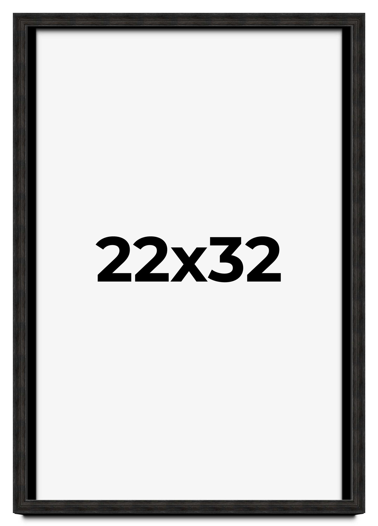 Barnwood Shadow Box Black Picture Frame - UV Acrylic, Backing, Hanging Hardware