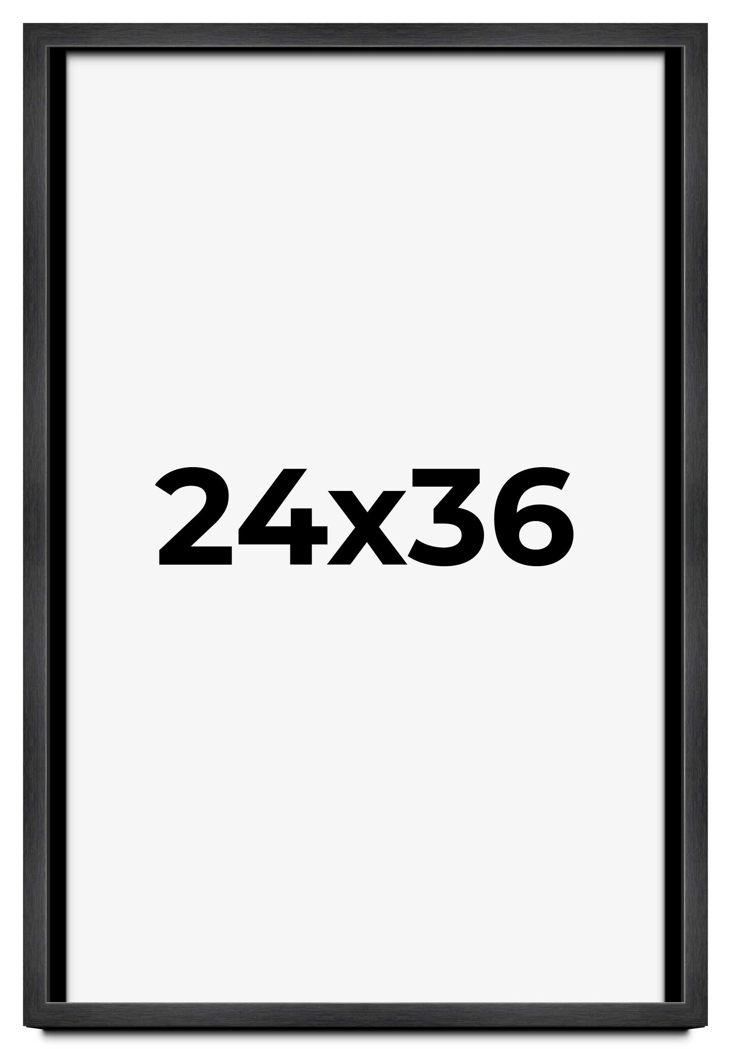 Shadow Box 1" Depth Grey Picture Frame - UV Acrylic, Backing, Hanging Hardware