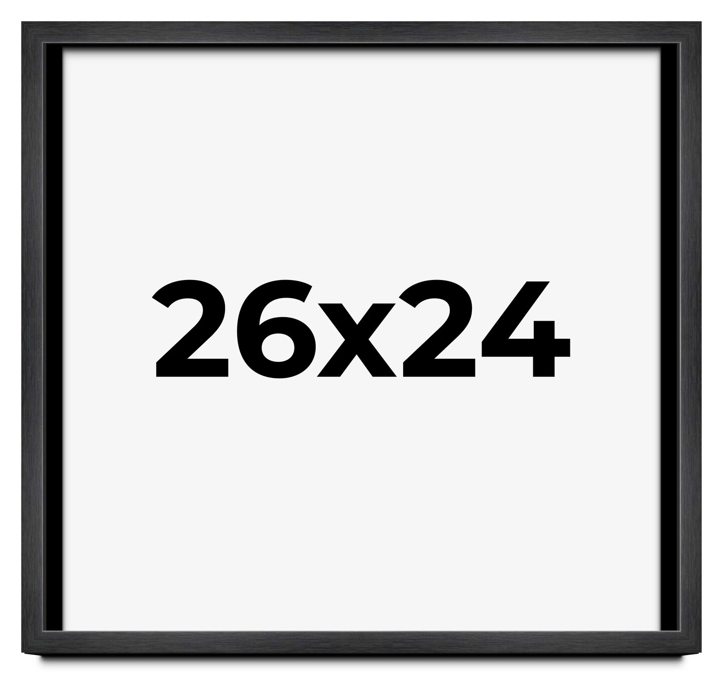 Photo Size Minimalist Grey Picture Frame - UV Acrylic, Foam Board Backing, Hanging Hardware