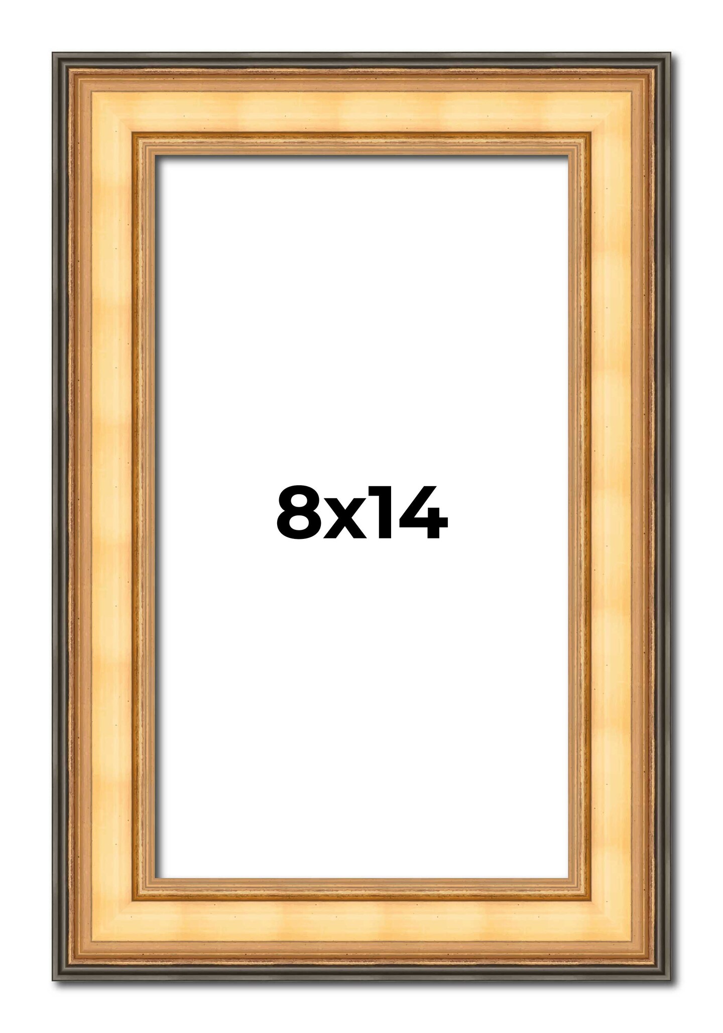 8x14 Traditional Picture Frame with UV-Resistant Acrylic & Acid