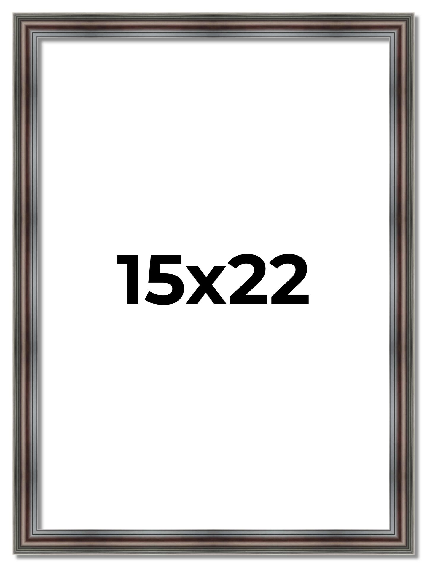 15x22 Deep Shadow Box Picture Frame with UV-Resistant Acrylic &#x26; Acid Free Backing, Available in 4 Finishes - Gold, Silver, Brown, White