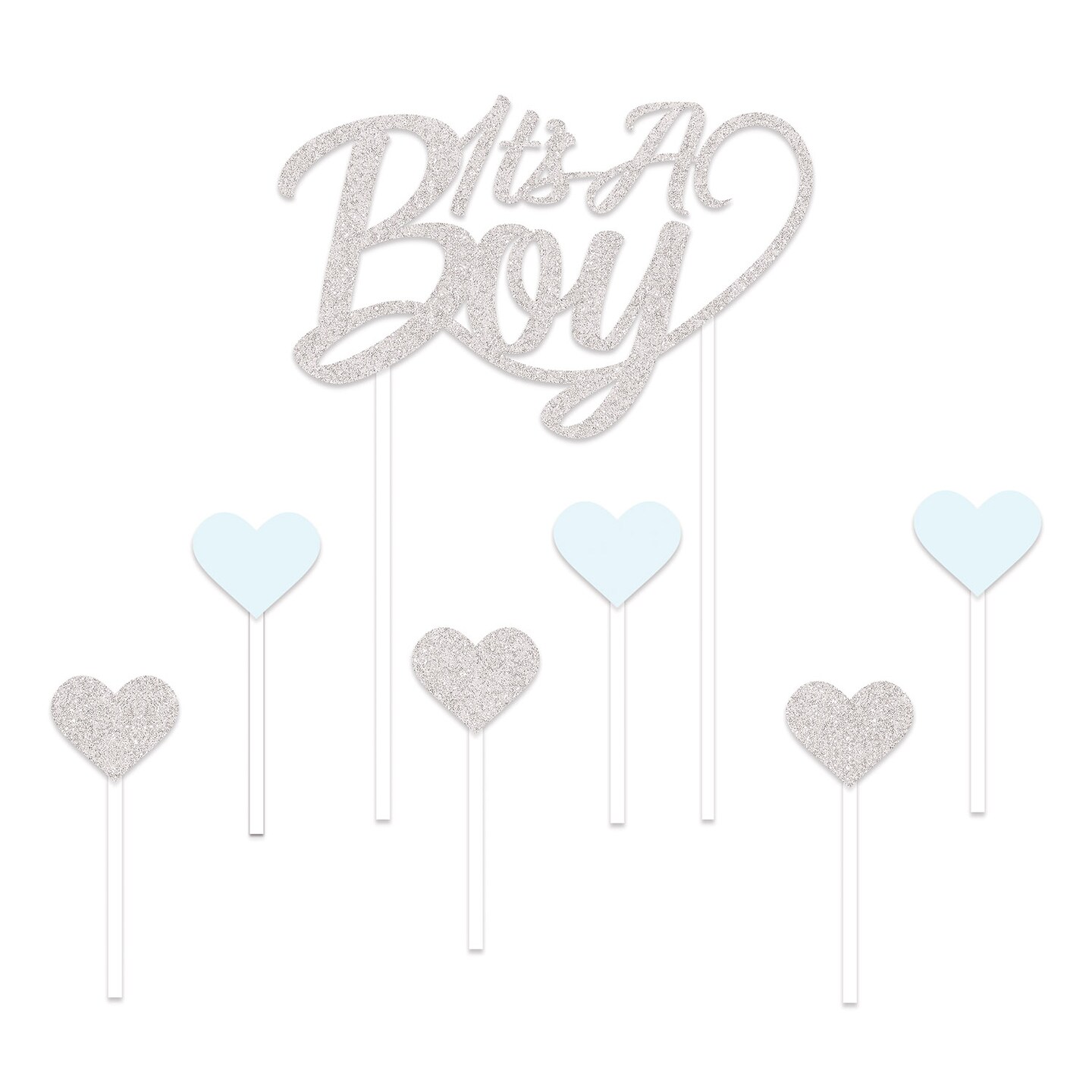 Beistle 4&#xBD;in. x 7in. Its A Boy Cake Topper - 12 Pack