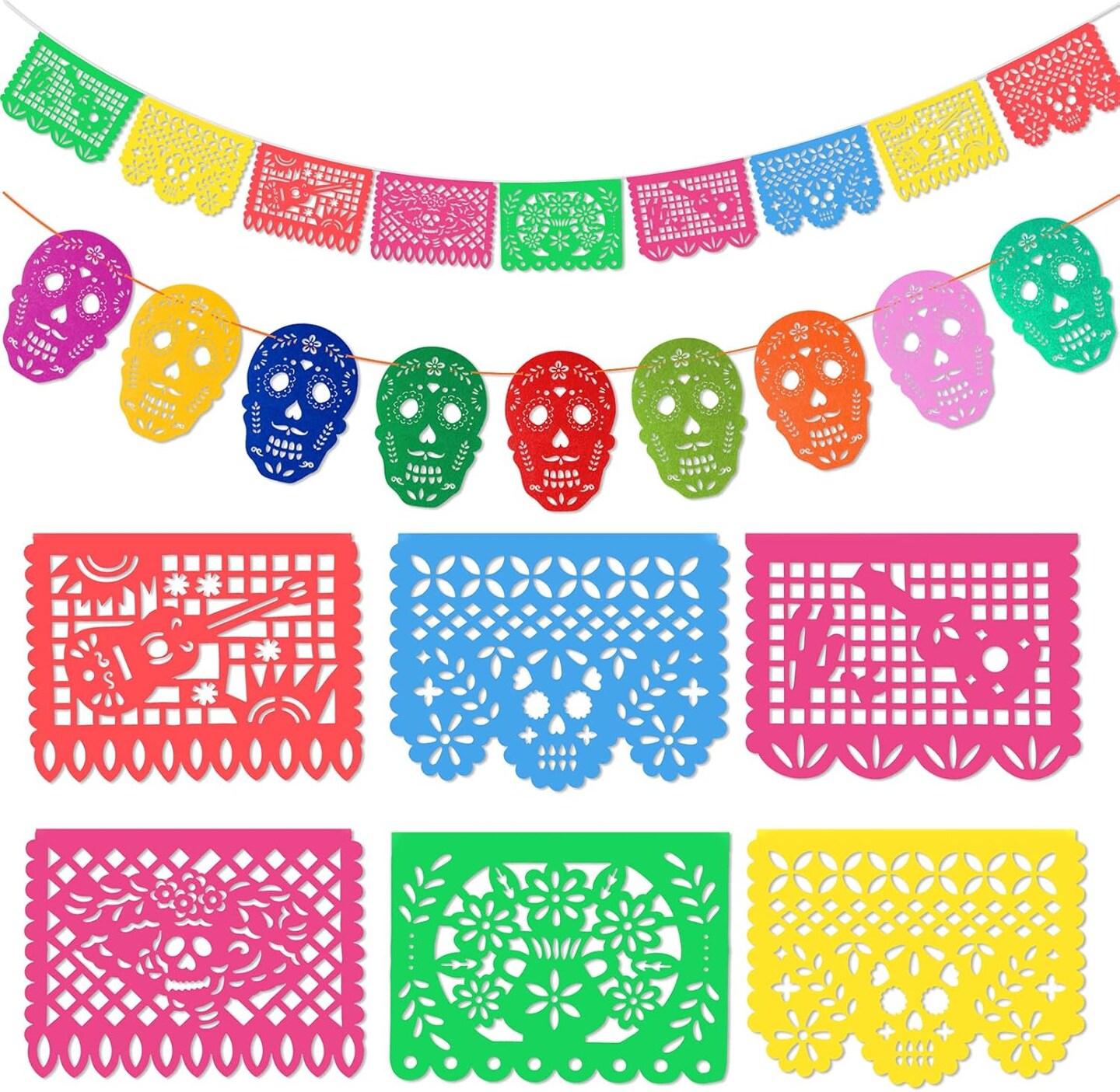 Papel Picado Mexican Fiesta Banners