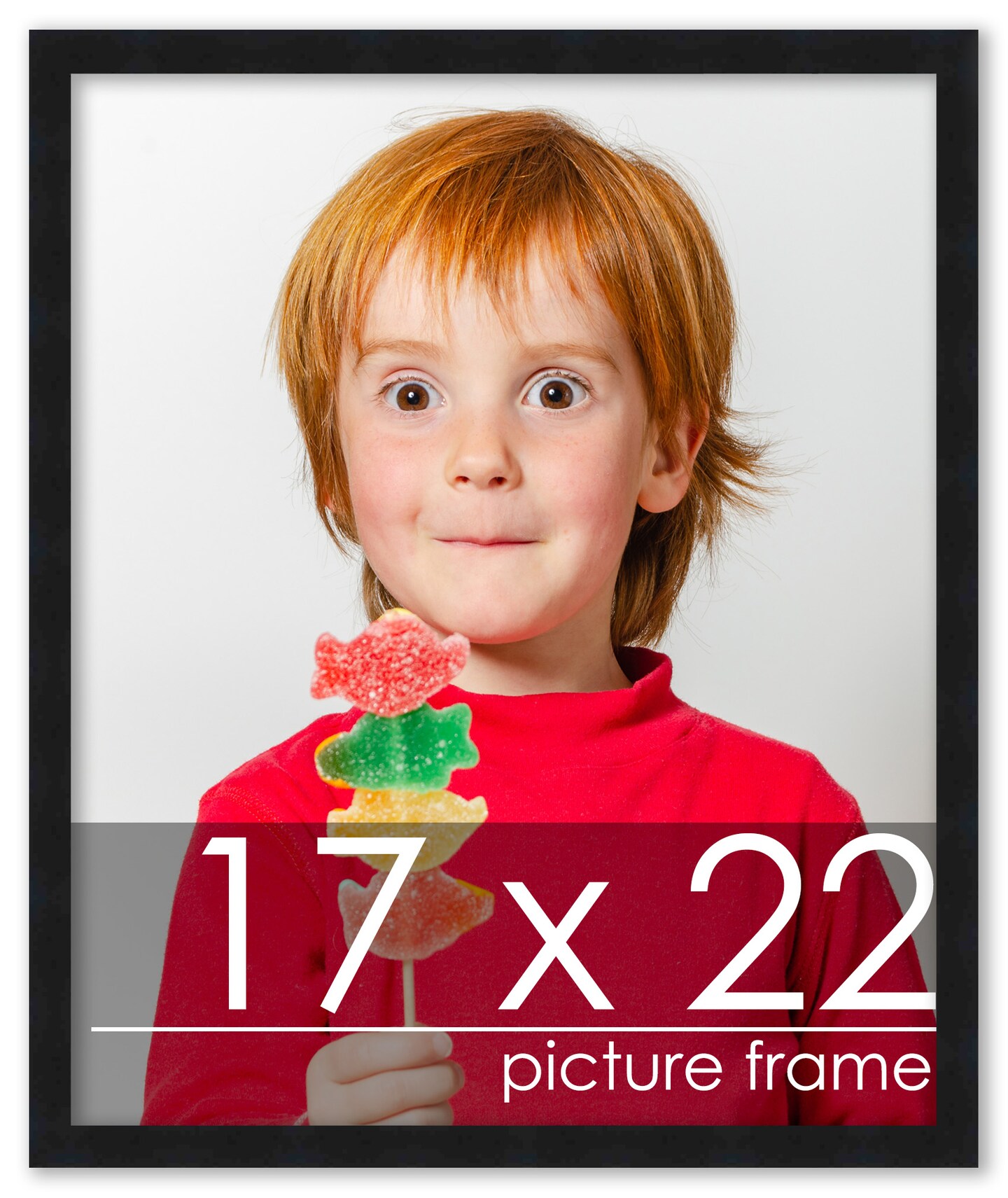 Minimalist Black Picture Frame - UV Acrylic, Foam Board Backing, Hanging Hardware