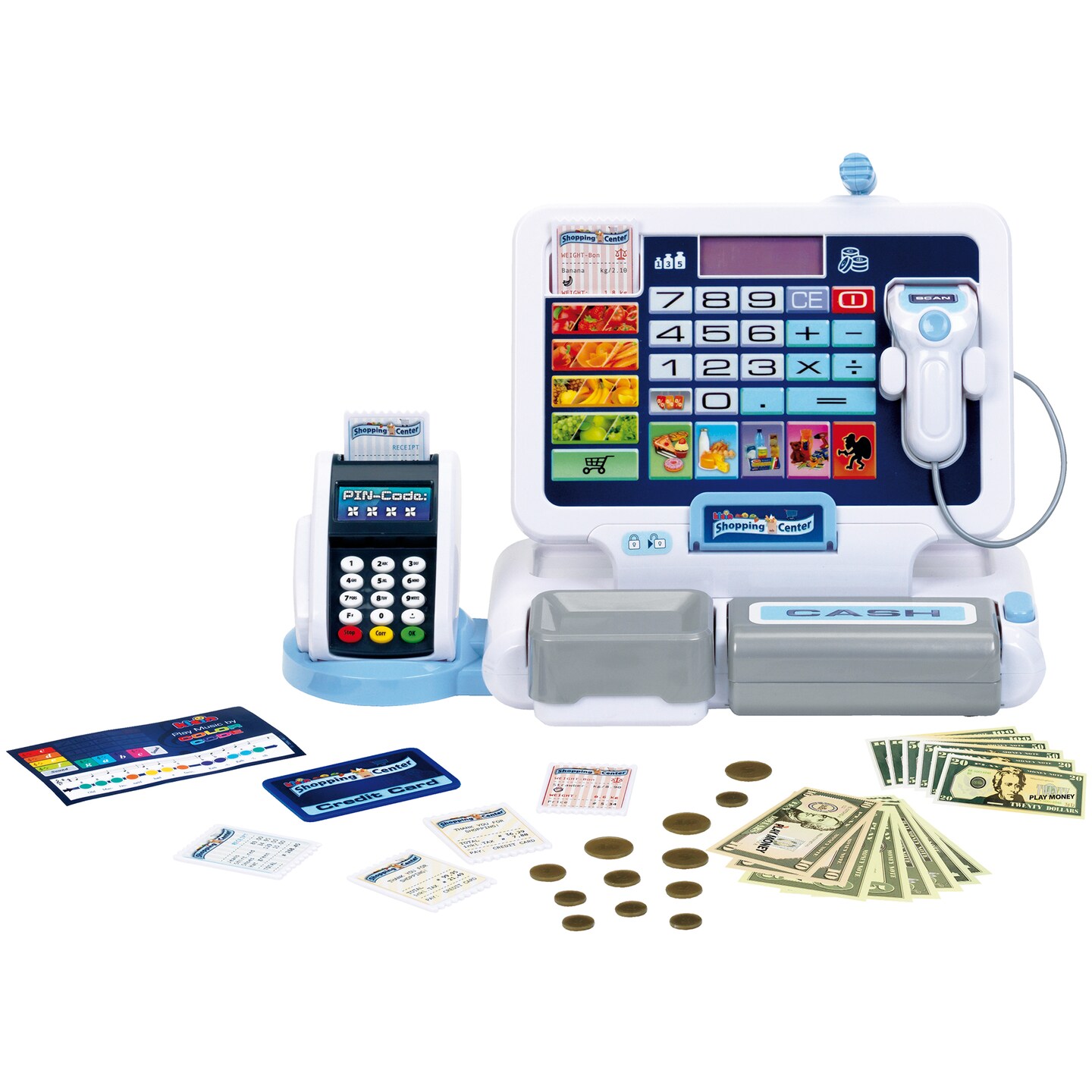 Klein: Shopping Center: Tablet &#x26; Cash Register Station, Kids Pretend Play, Ages 3+